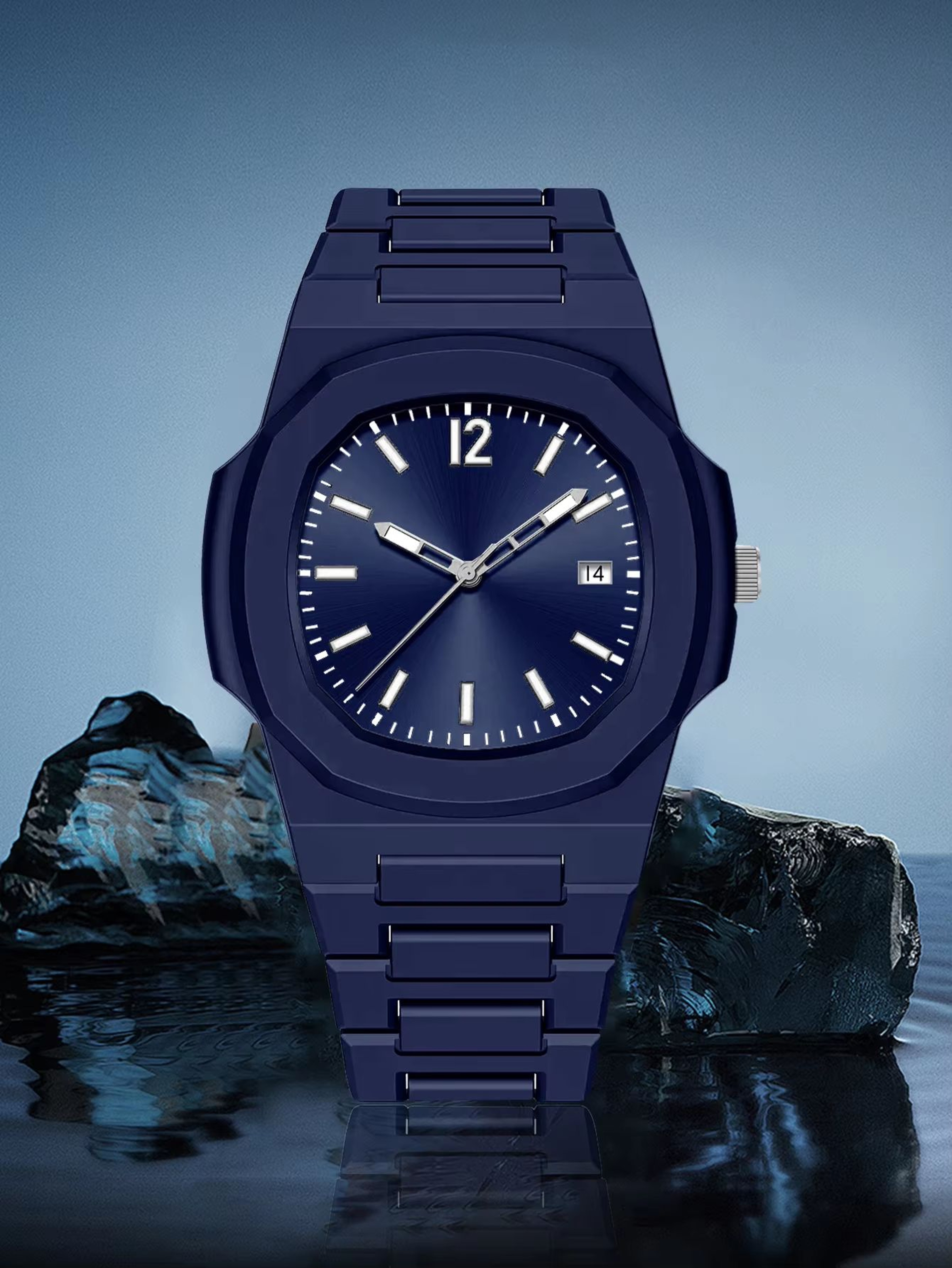 TOMI Mens Multifunction Quartz Watch With Calendar Gift Box 9