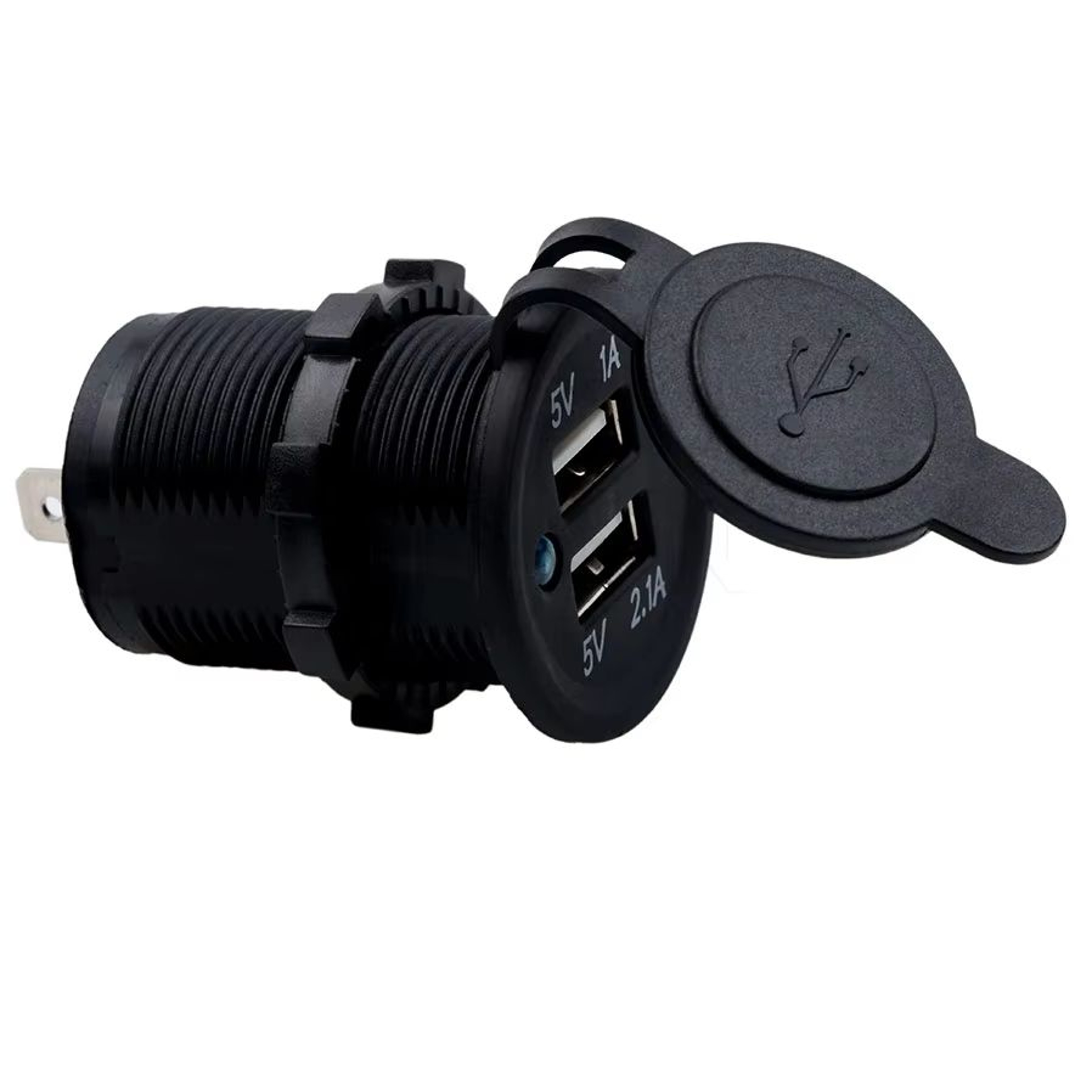 Kebidumei Universal Dual USB Car Charger 12V Cigarette Lighter Socket Splitter Power Adapter 1