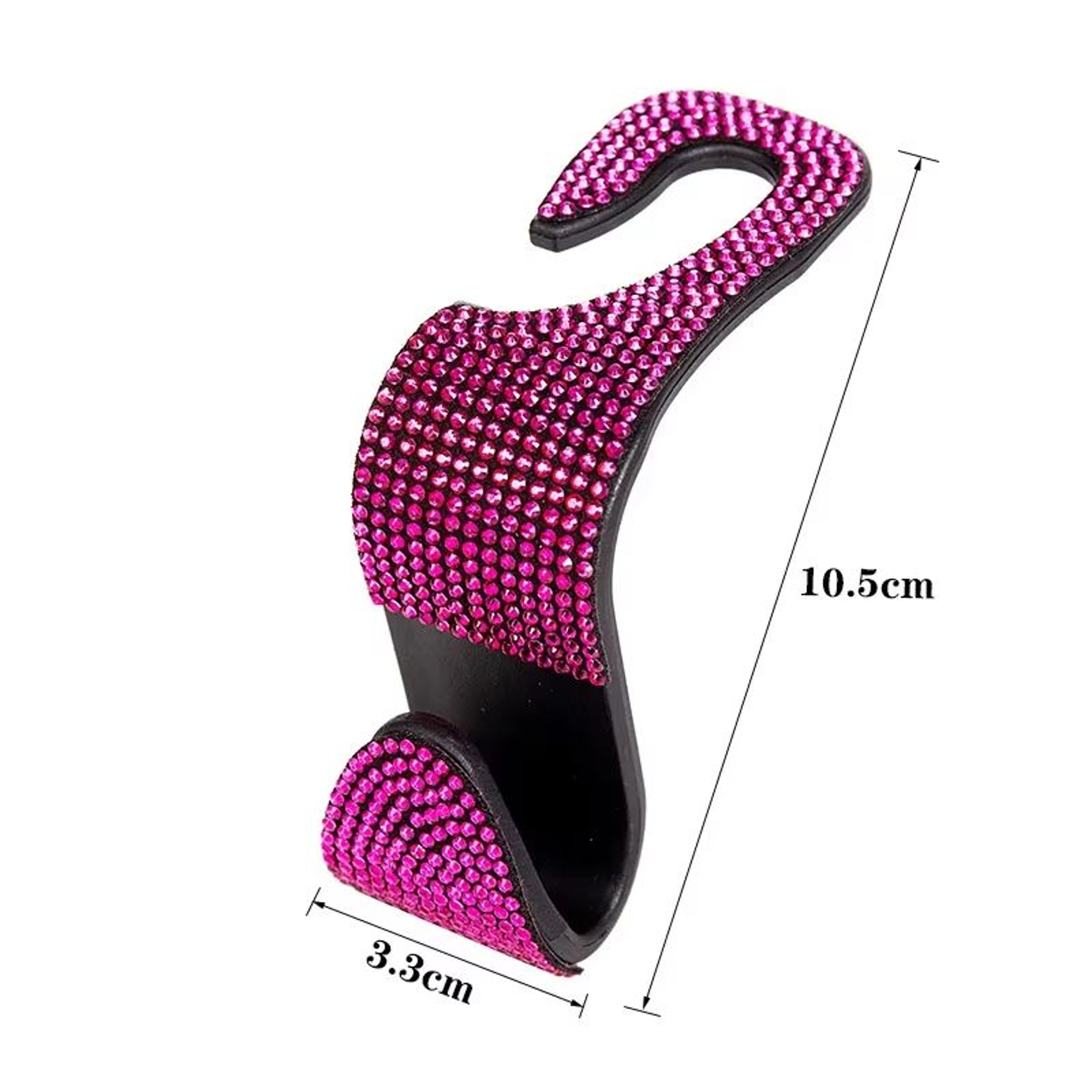 Multifunction Car Headrest Hook Organizer Rhinestone Back Seat Car Purse Hook Storage Holder 5