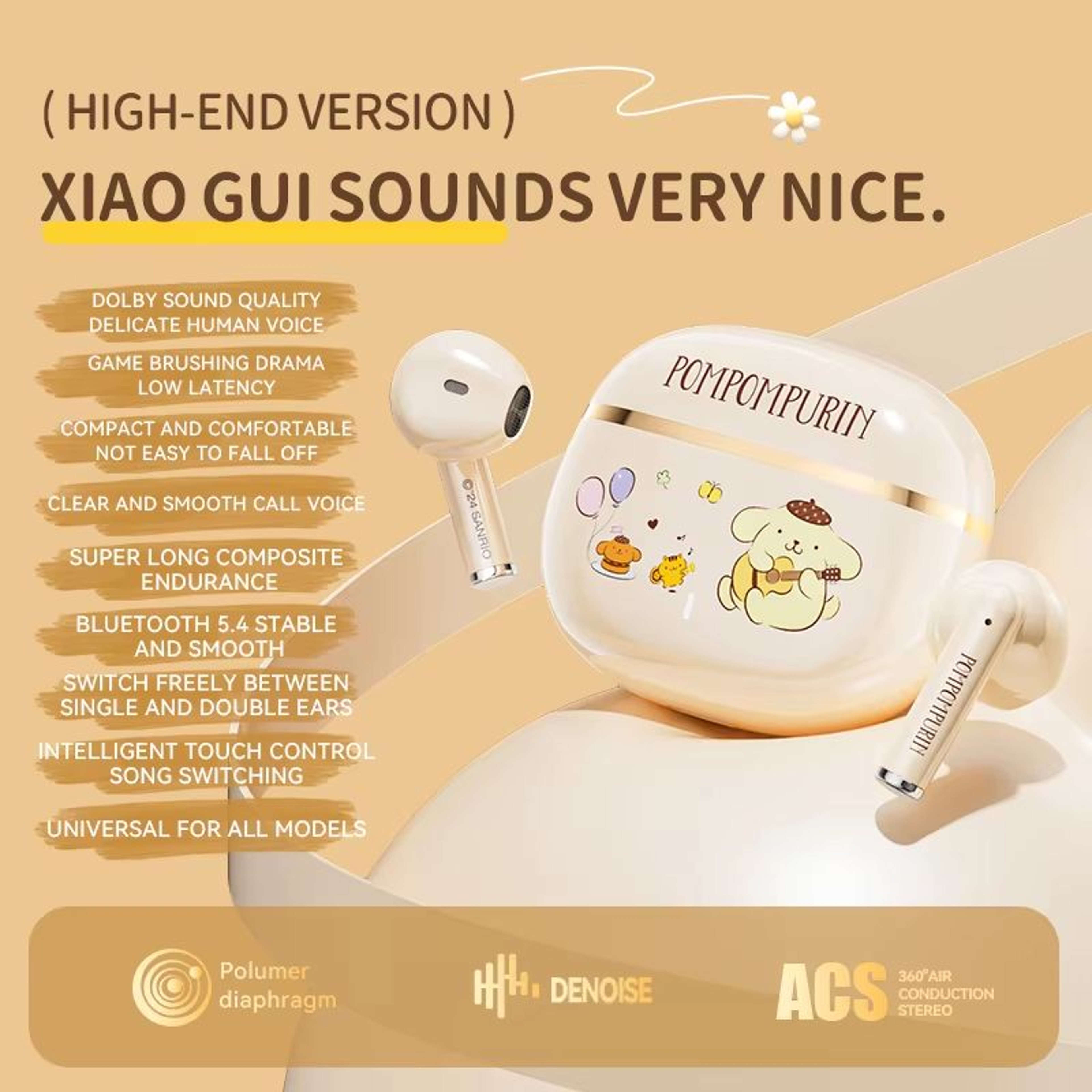 BL65 Bluetooth 54 HiFi Wireless Earbuds With Touch Control 10