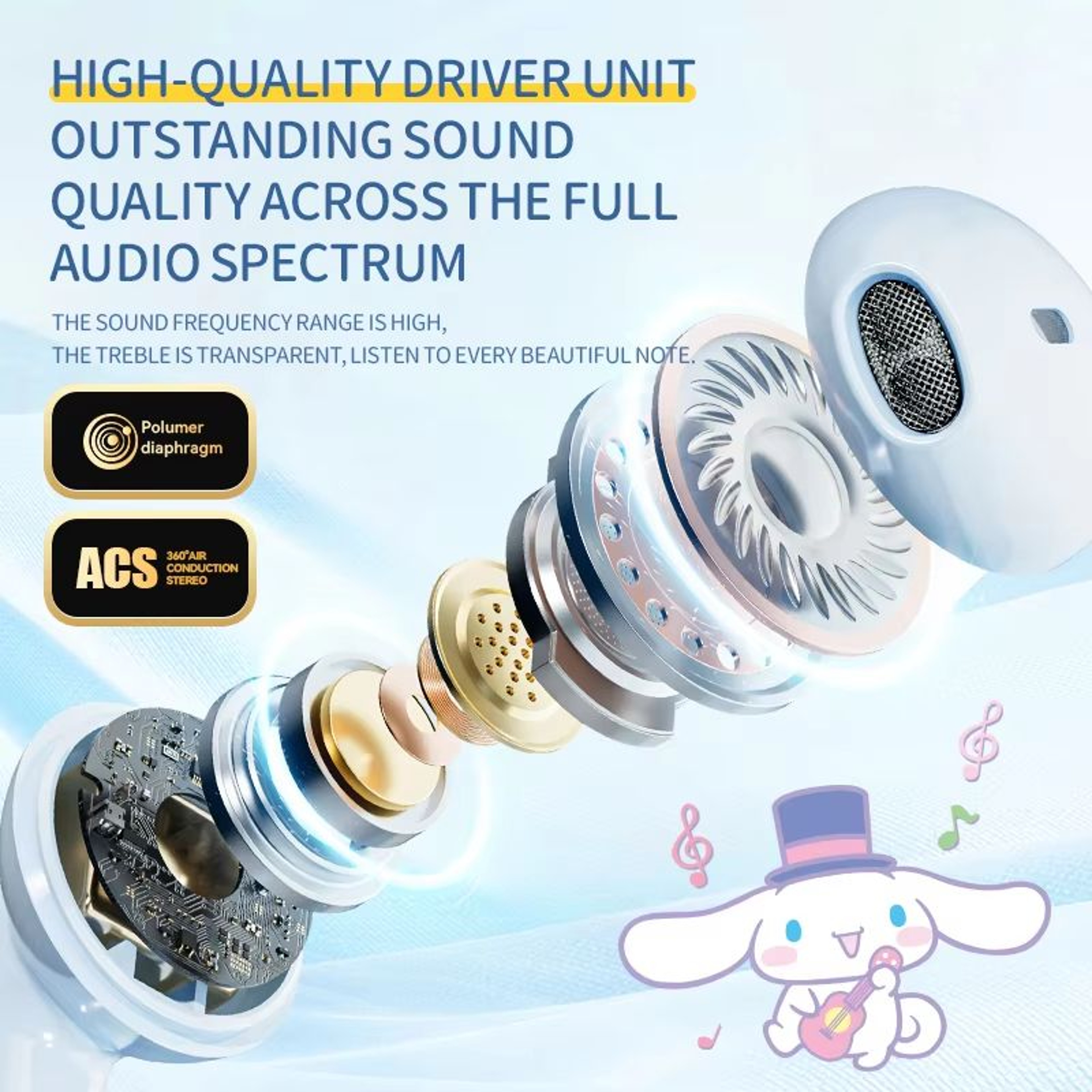 BL65 Bluetooth 54 HiFi Wireless Earbuds With Touch Control 3