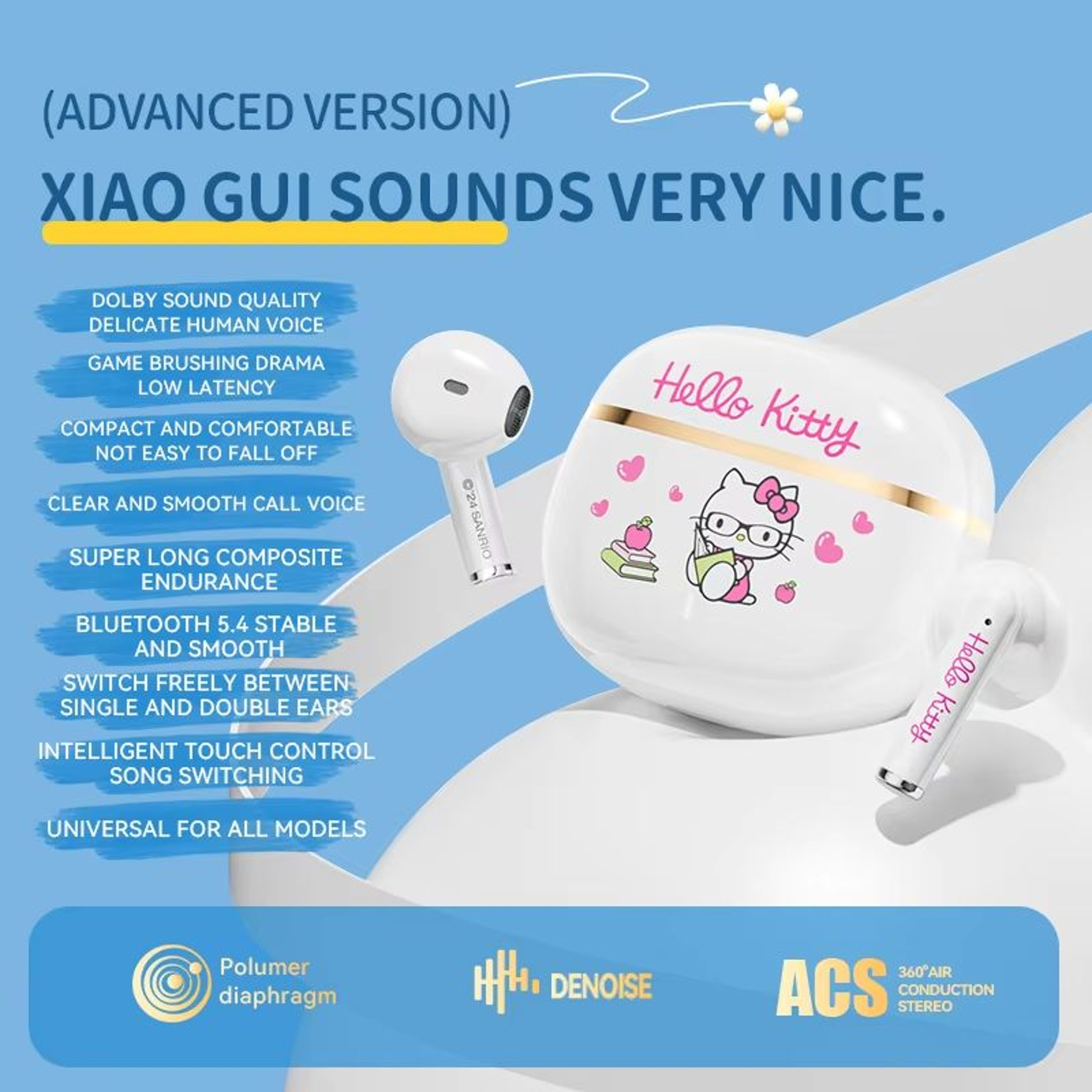 BL65 Bluetooth 54 HiFi Wireless Earbuds With Touch Control 6
