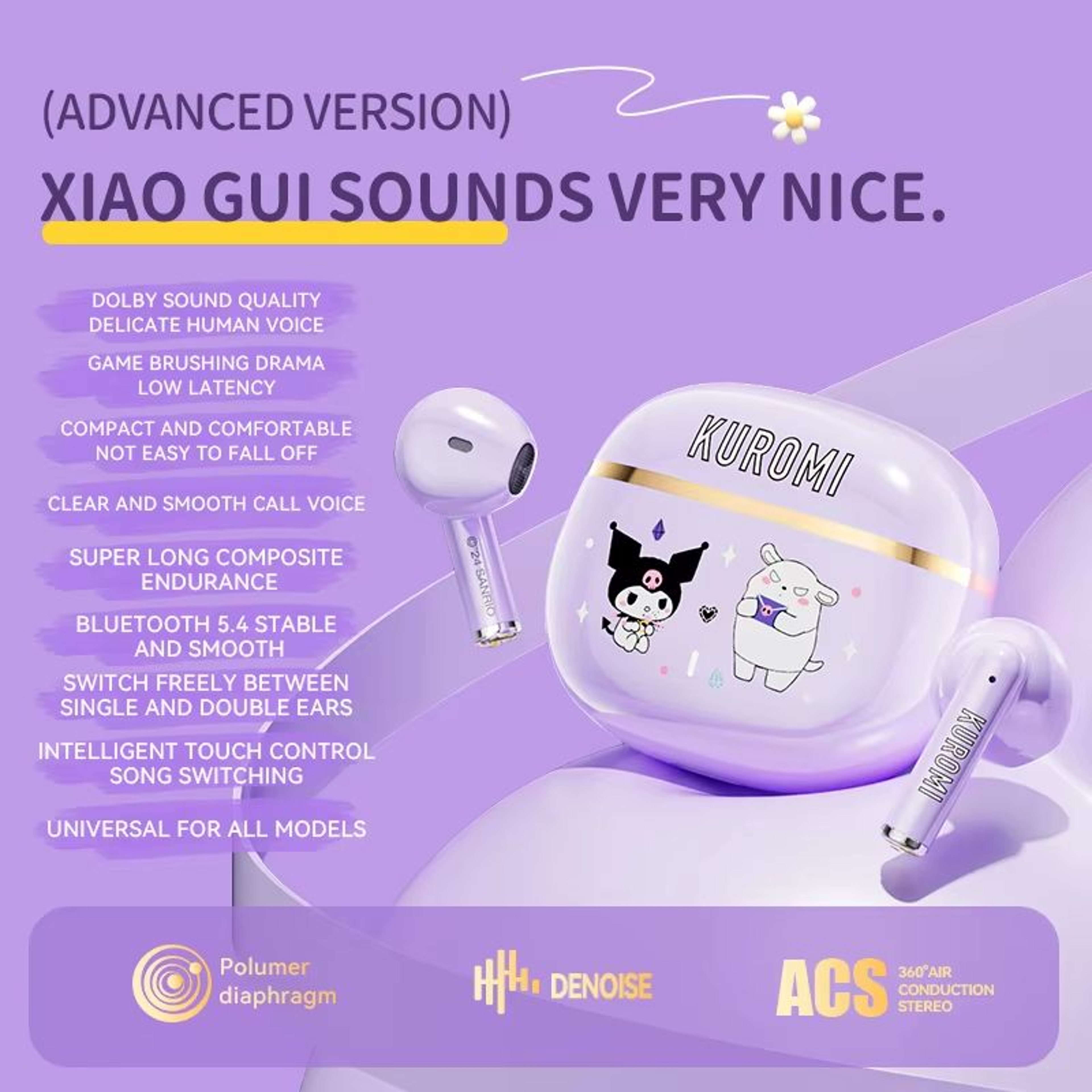 BL65 Bluetooth 54 HiFi Wireless Earbuds With Touch Control 8
