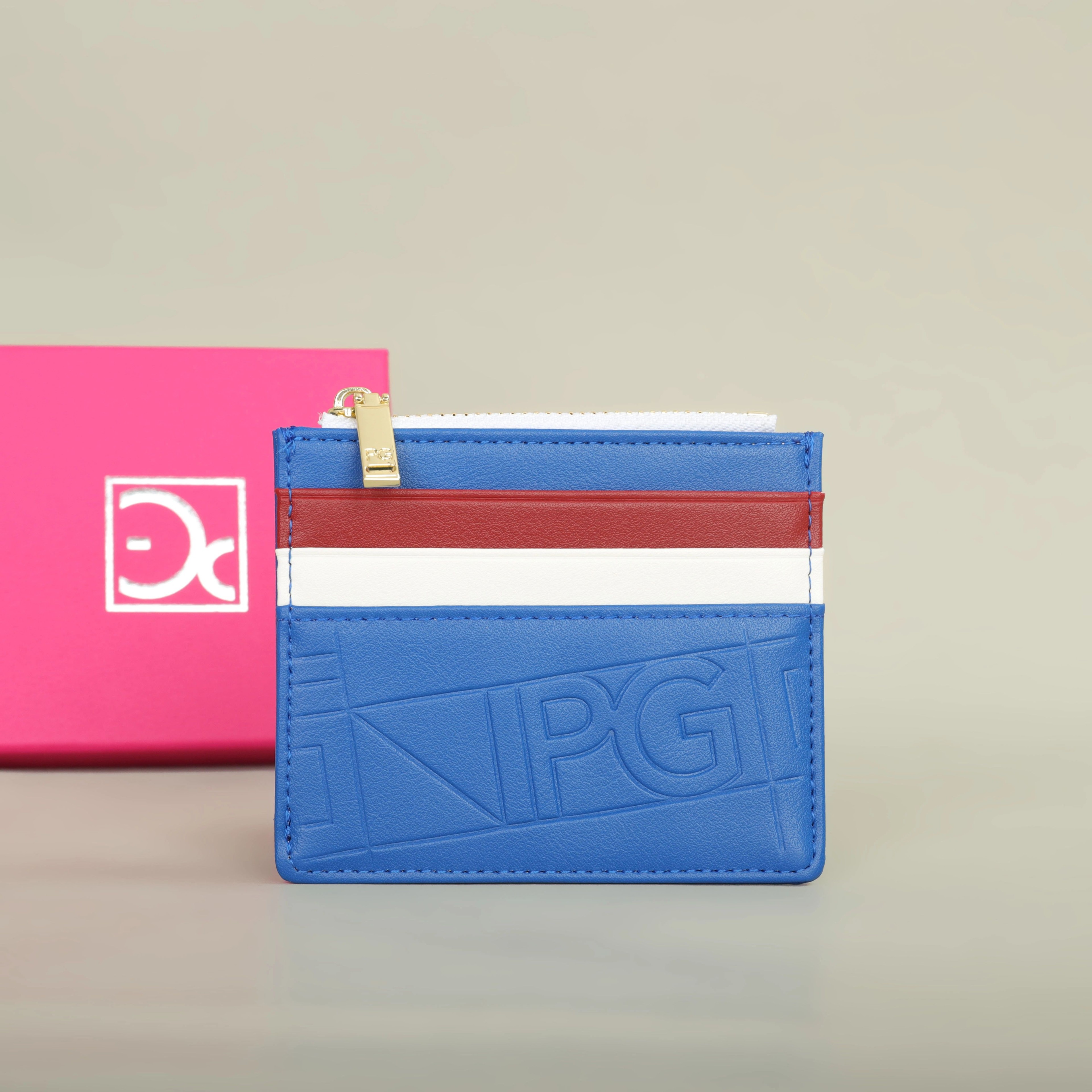 Retro Monogram Button Folding Womens Wallet Compact Card Holder 7