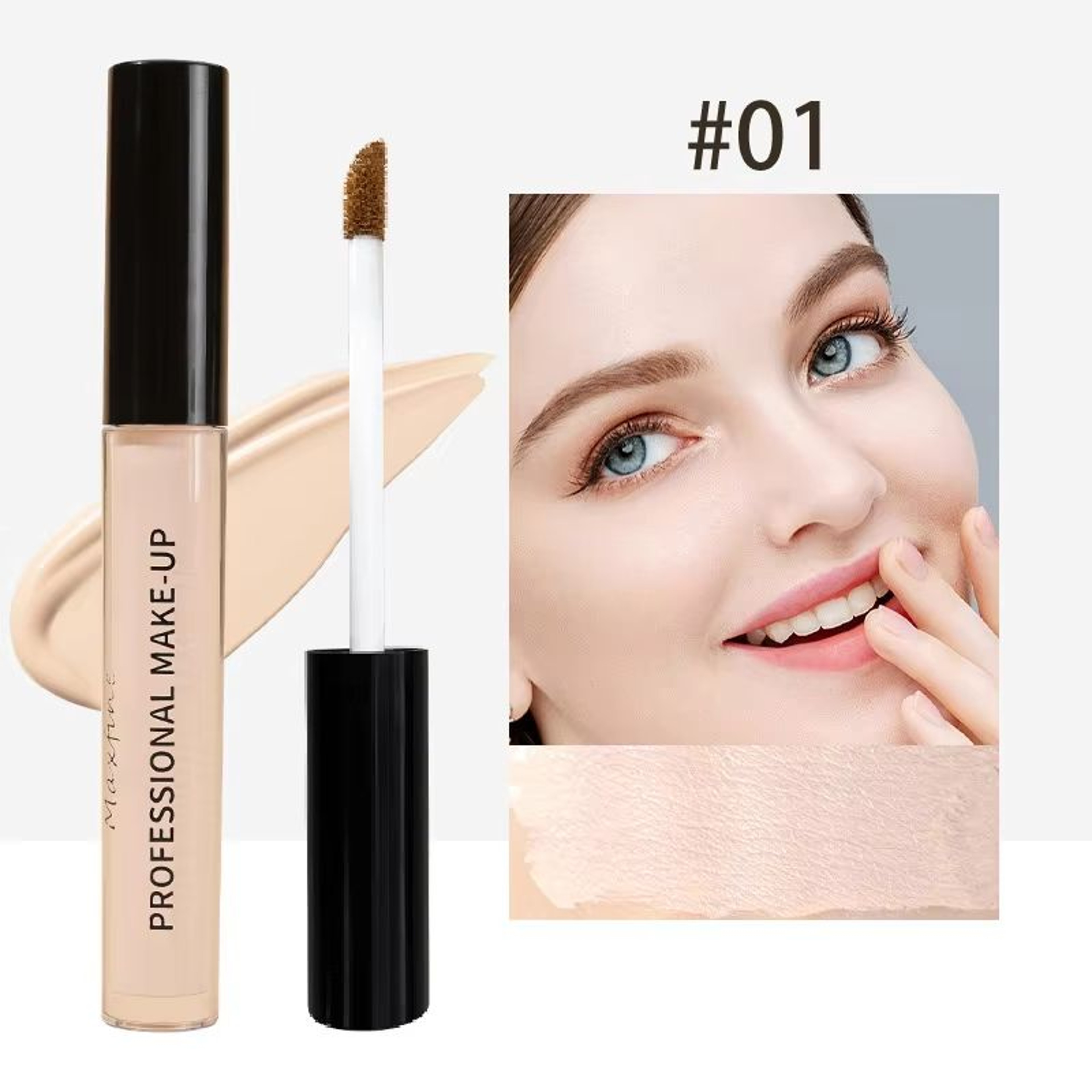 Hydrating Liquid Concealer Foundation Long Lasting Moisturizing Foundation Smooth Coverage Waterpro 8