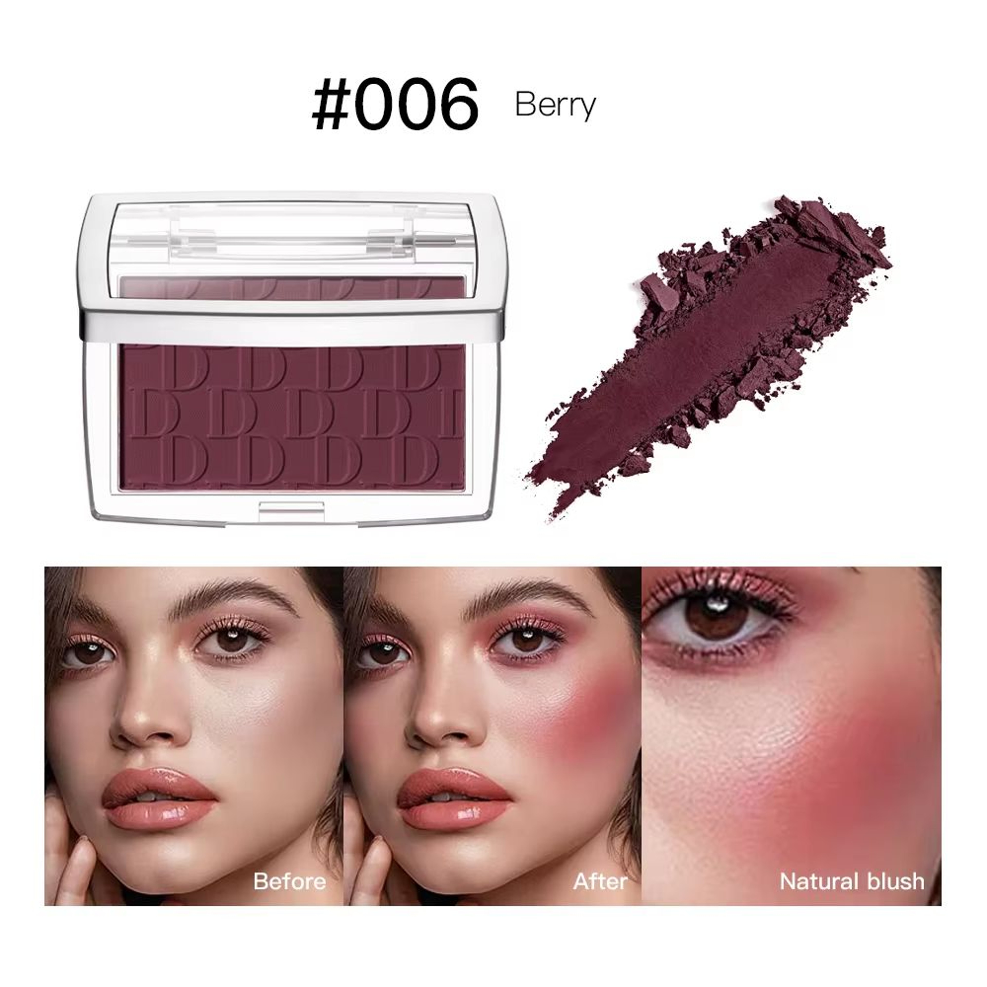 Soft Matte Blush Powder Waterproof Natural Cheek Tint Blush Long Lasting Face Brightening Rouge 9