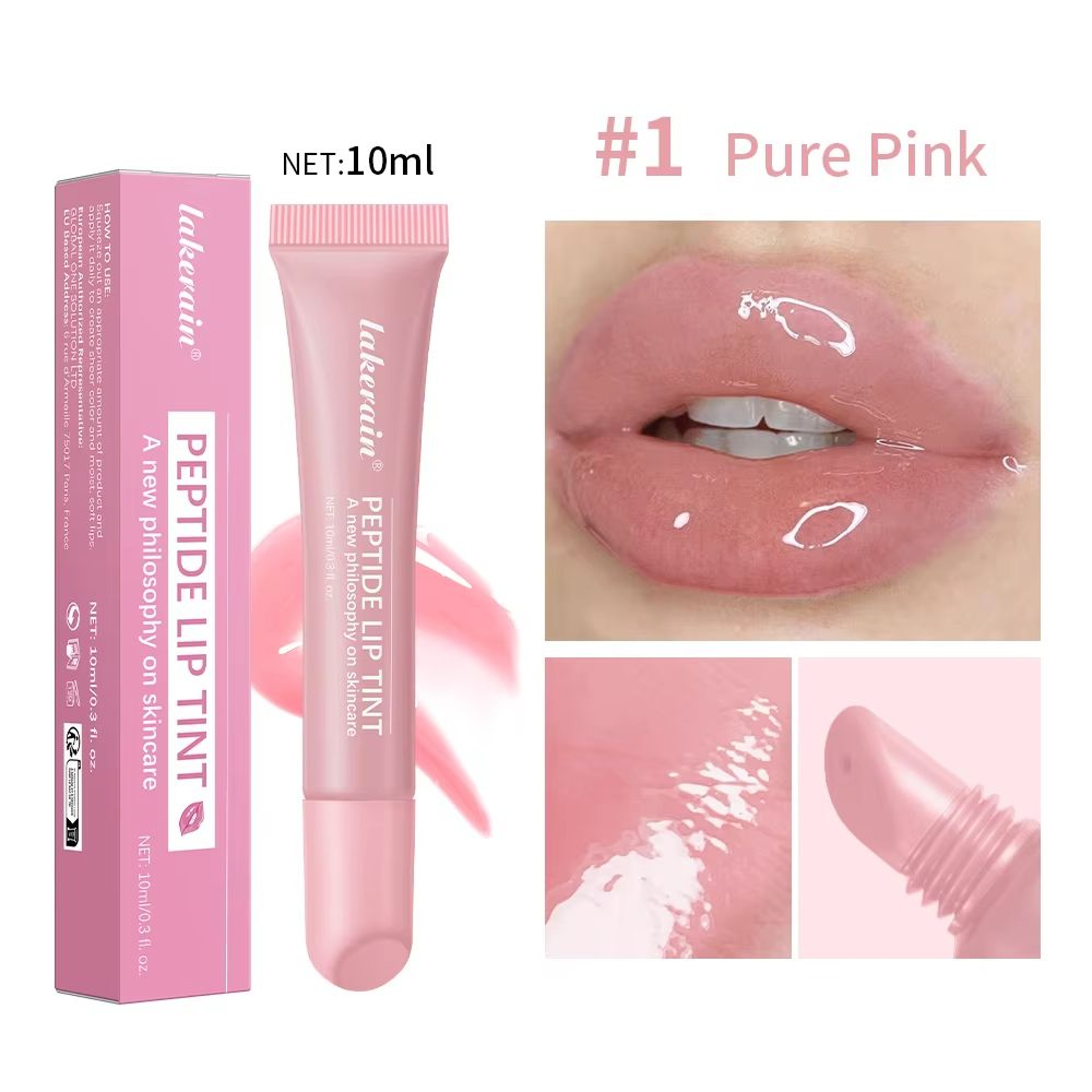 Phone Case Lip Gloss Set Long Lasting Transparent Lip Gloss Moisturizing Lip Glaze With Phone Case  7
