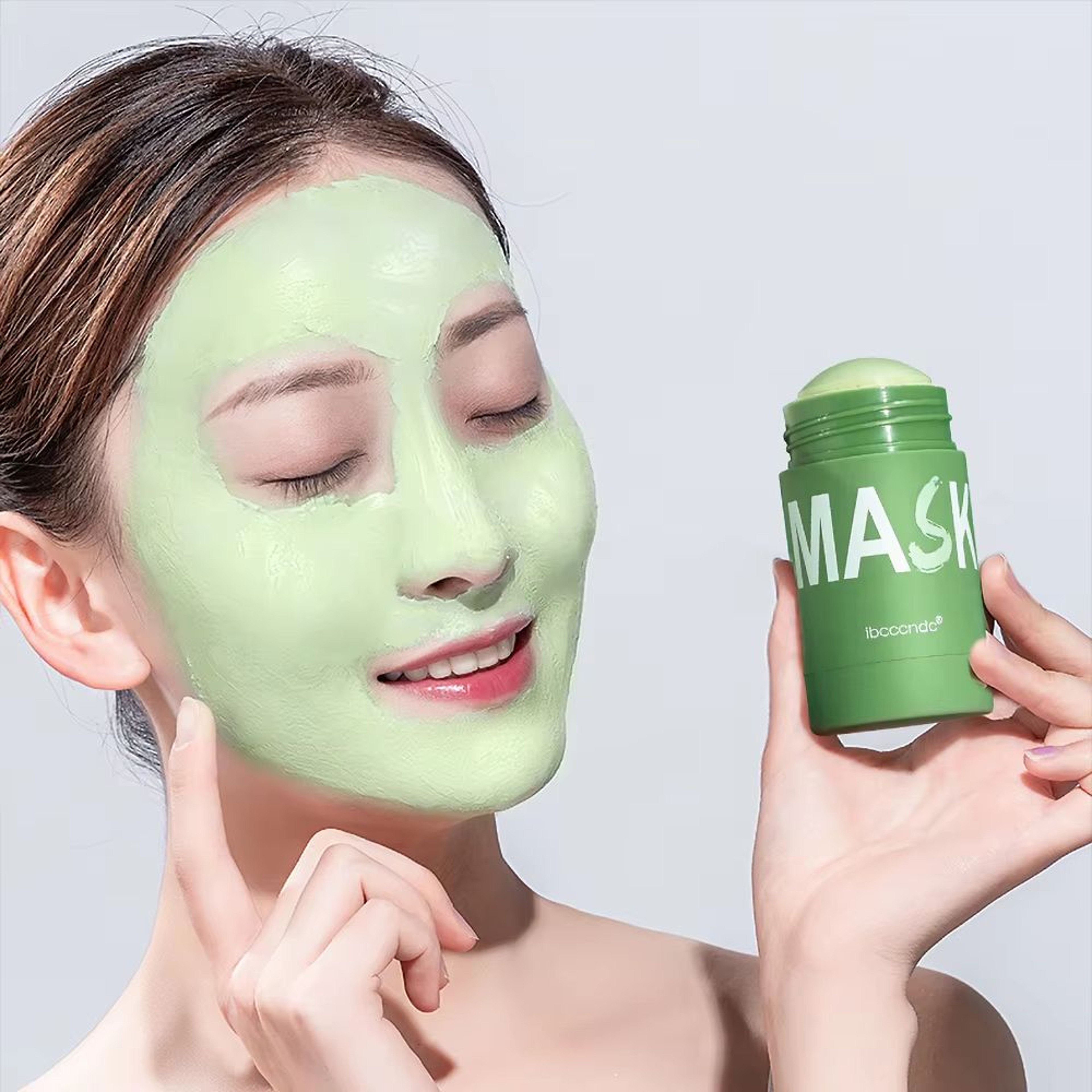 Green Tea Cleansing Mask Stick Deep Pore Green Tea Face Mask Oil Control Moisturizing Blackhead Car 3