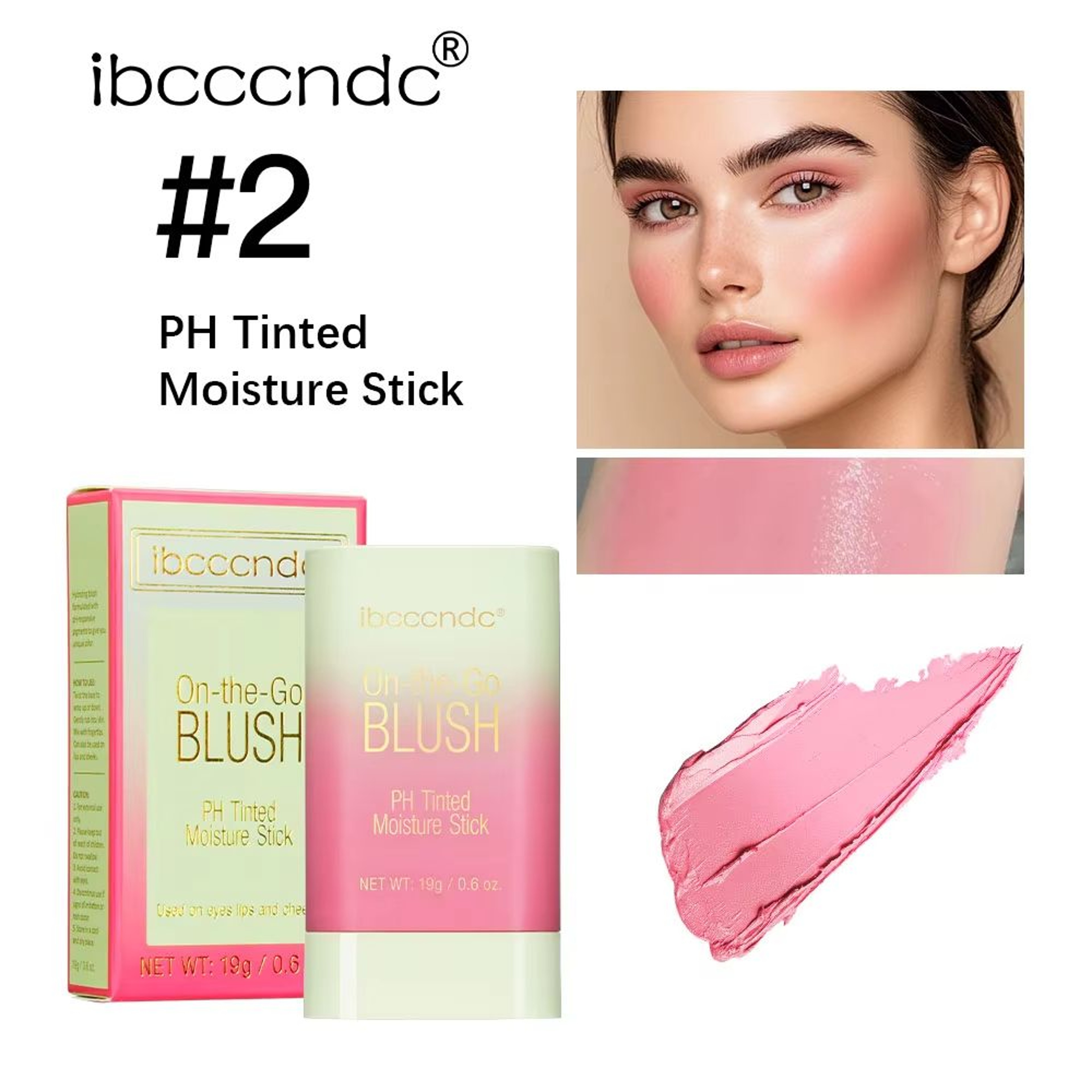 3 In 1 Temperature Changing Blush Stick Multi Use Lip And Cheek Tint Stick Hydrating Color Adapting 7