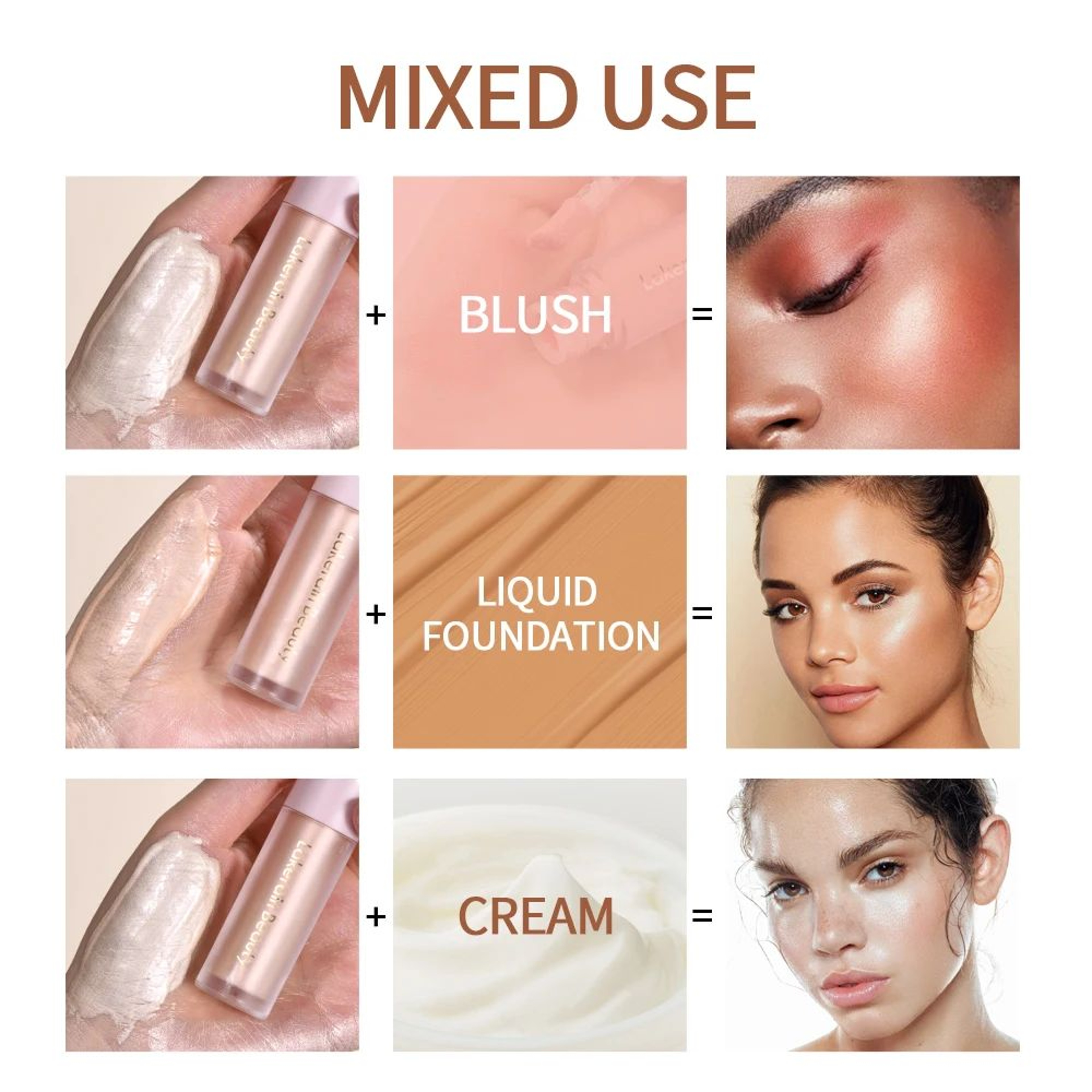 LumiSculpt Liquid Highlighter Bronzer  4 Shade Liquid Contour Highlighter For Radiant Glow And Face 5