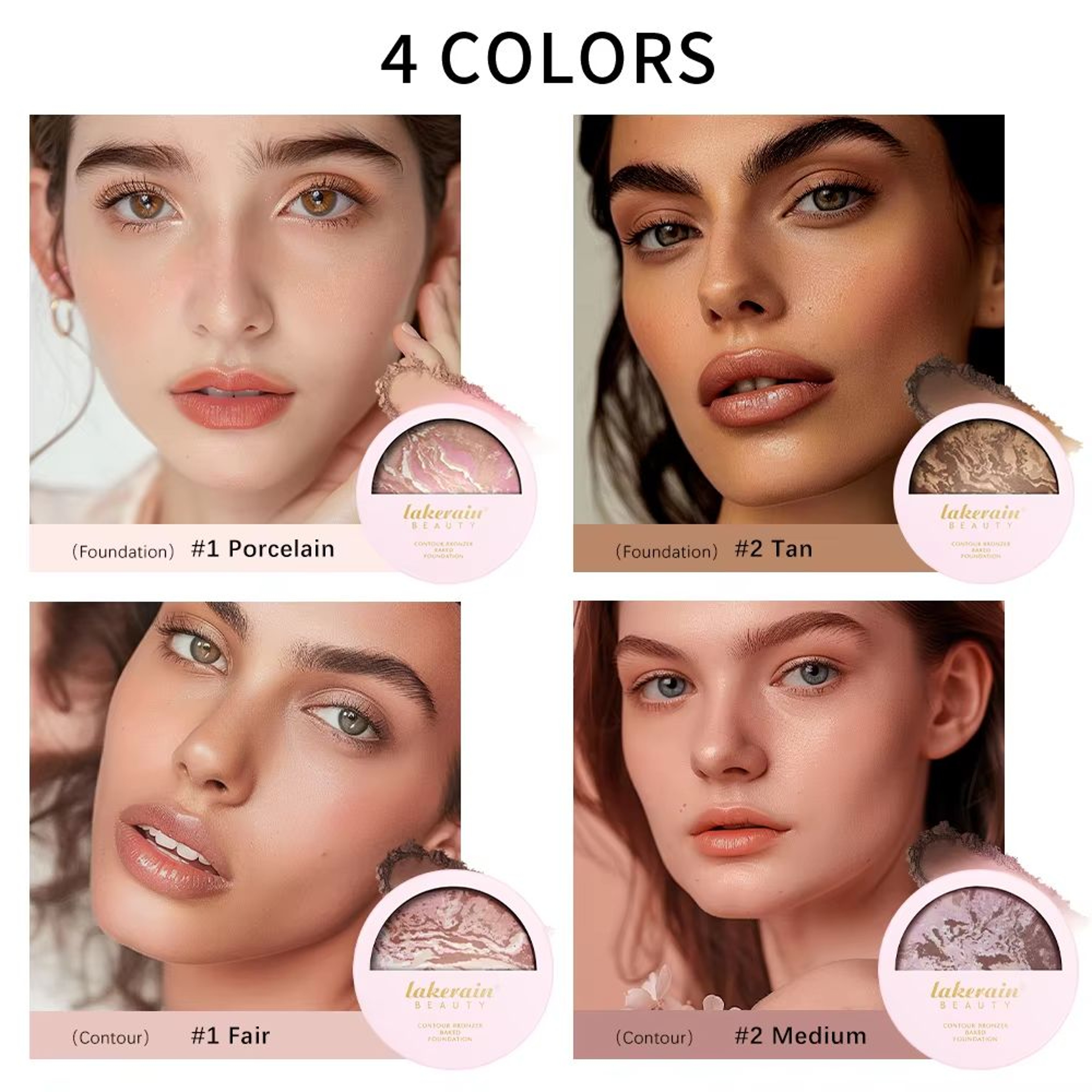 VelvetSculpt Baked Powder Foundation  Oil Control Pressed Powder Bronzer With Radiant Contour Highl 2