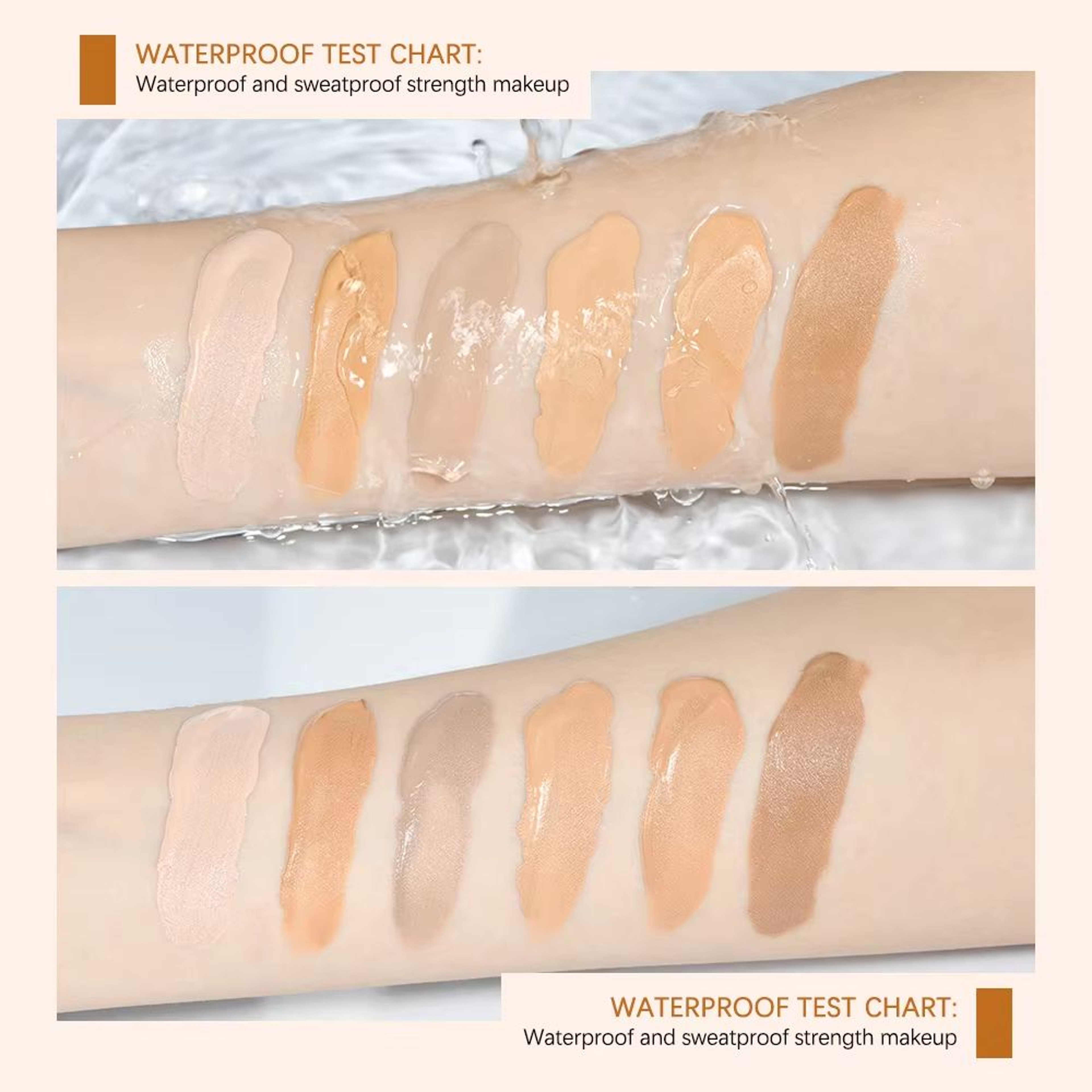 Flawless All Day 6 Color Concealer Foundation Palette Waterproof Full Coverage Color Correcting Con 4
