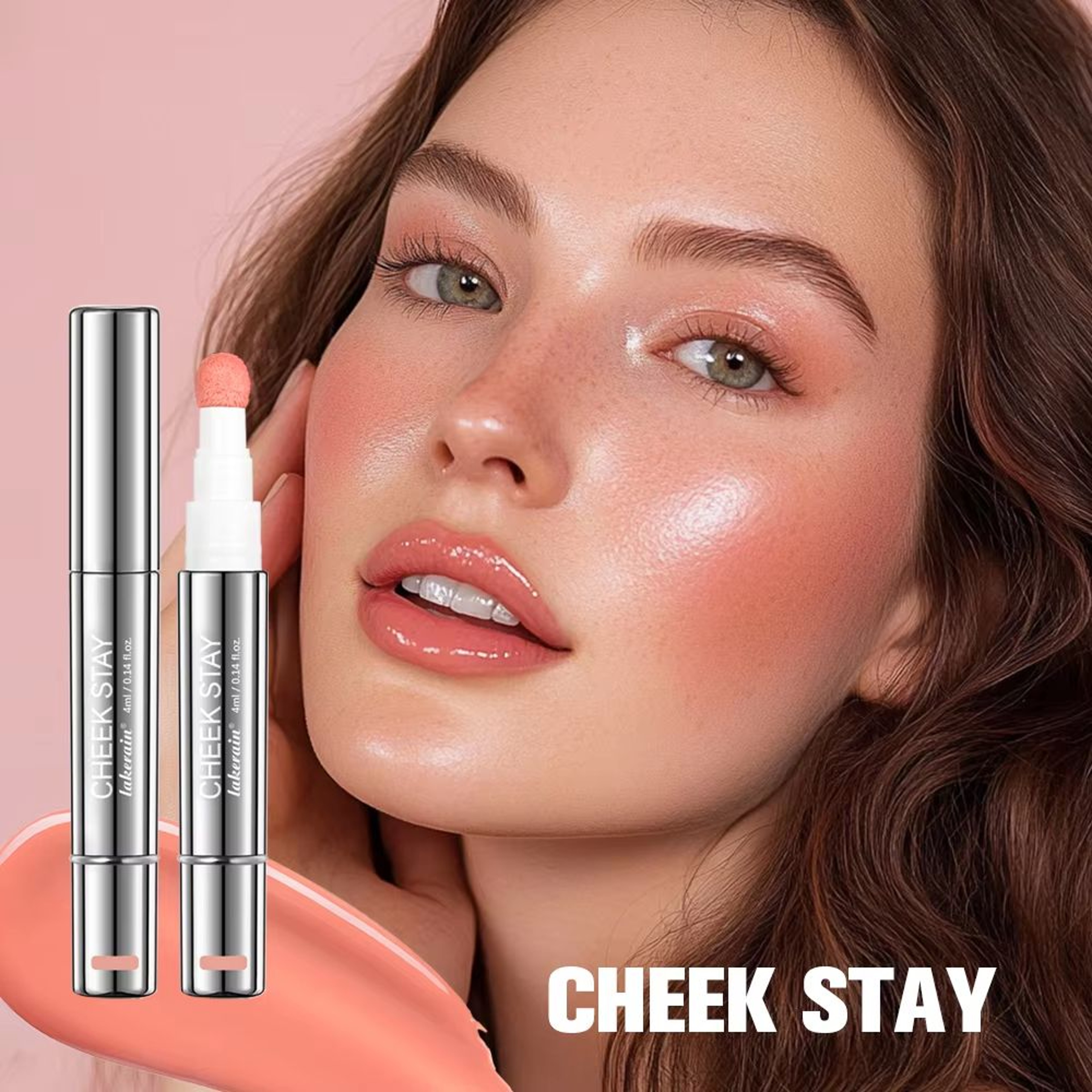 BloomFlush Liquid Blush Stain  Long Lasting Liquid Blush With Sponge Applicator For Natural Cheek G 2