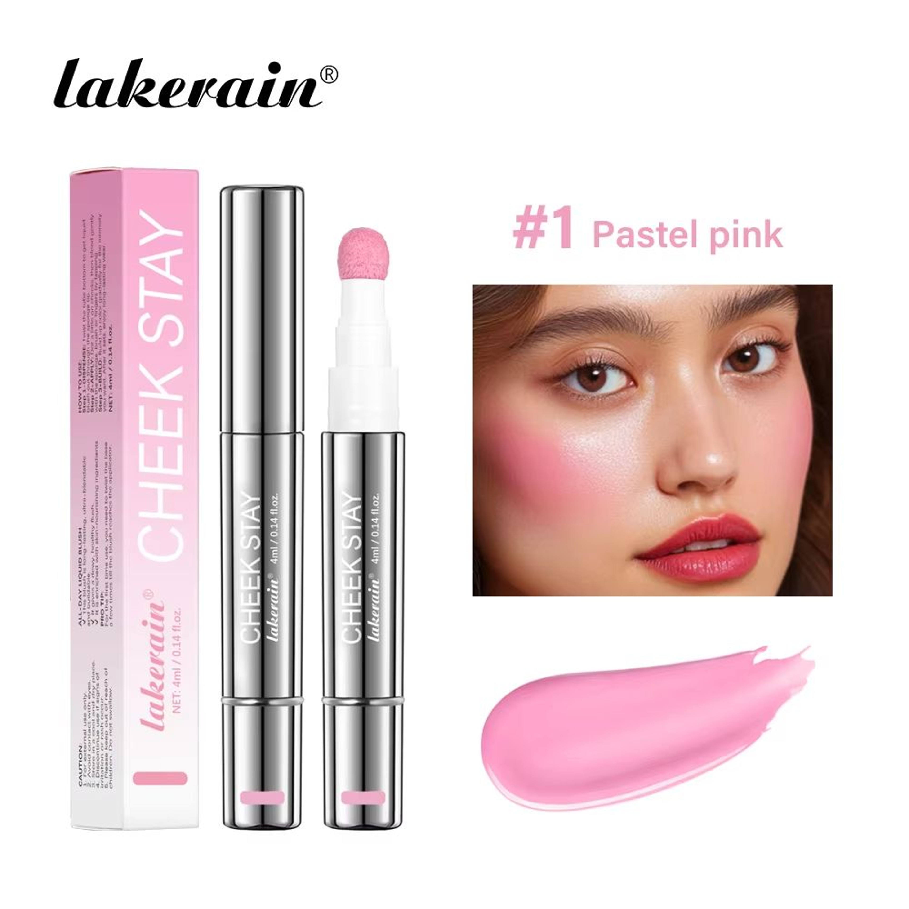 BloomFlush Liquid Blush Stain  Long Lasting Liquid Blush With Sponge Applicator For Natural Cheek G 7