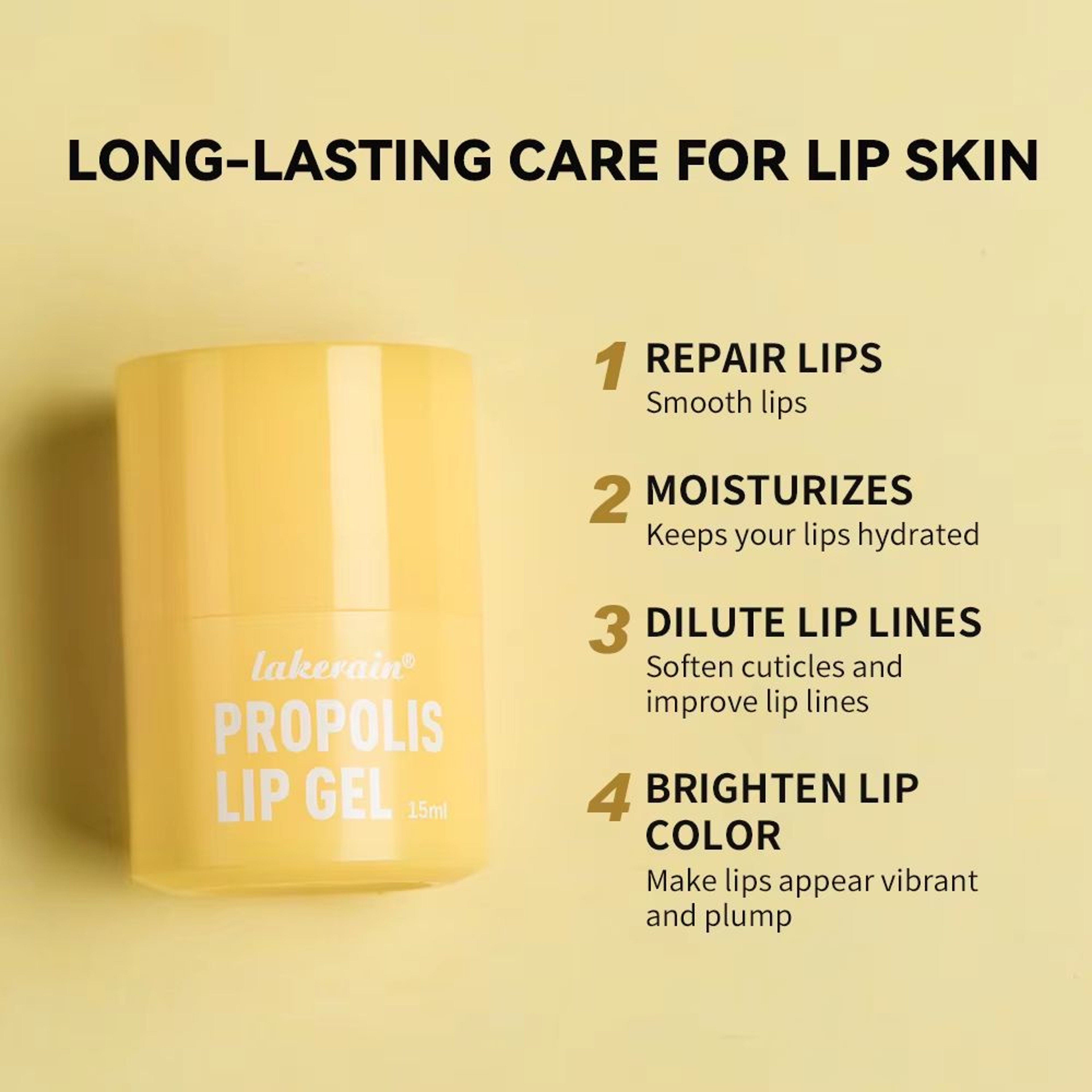 HoneyGlow Hydrating Lip Balm  Mask  Long Lasting Honey Lip Balm With Propolis Lip Mask Moisture Car 3