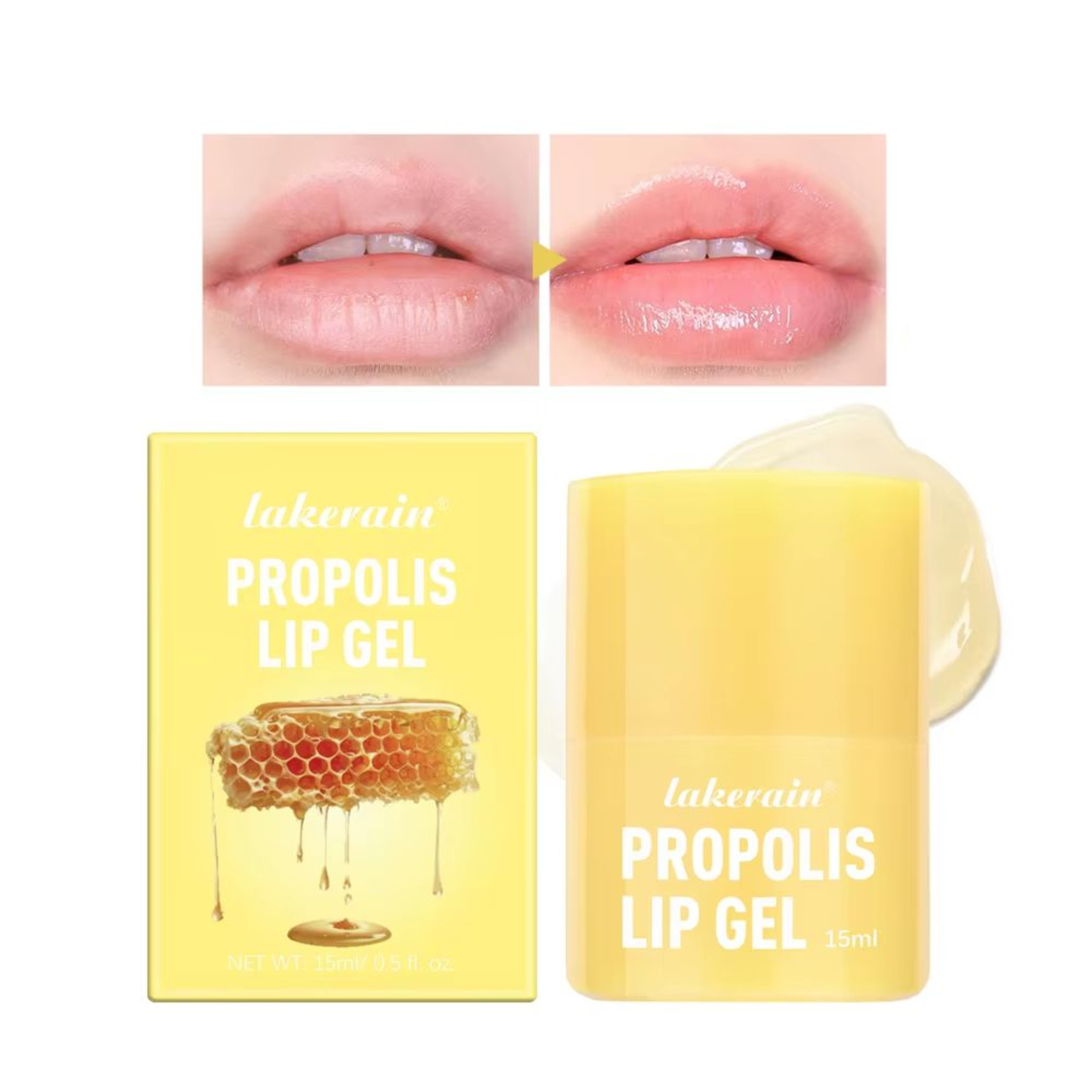HoneyGlow Hydrating Lip Balm  Mask  Long Lasting Honey Lip Balm With Propolis Lip Mask Moisture Car 5