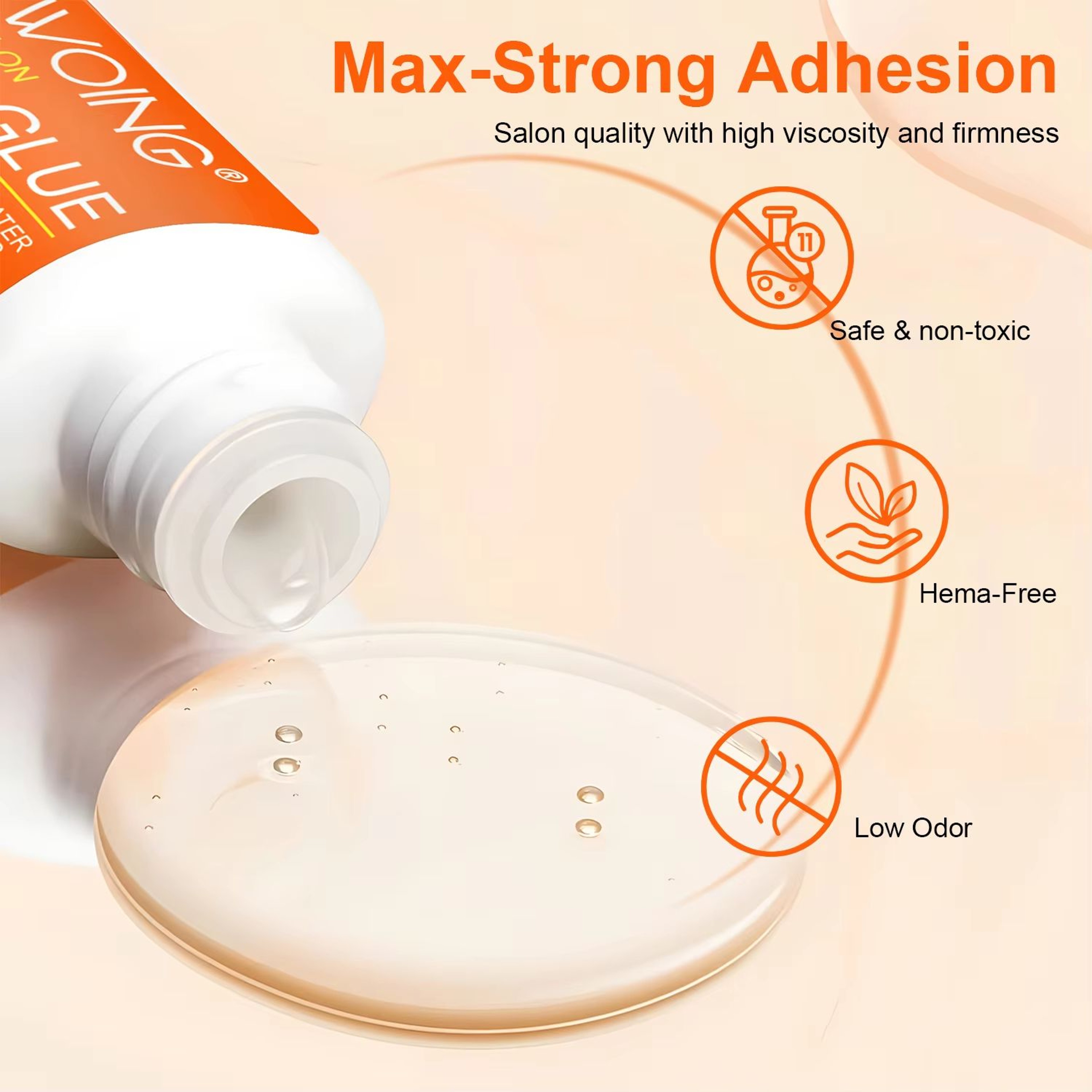 Twoing Waterproof Nail Glue Fast Dry Acrylic Nail Adhesive For Press On  Fake Nails 4