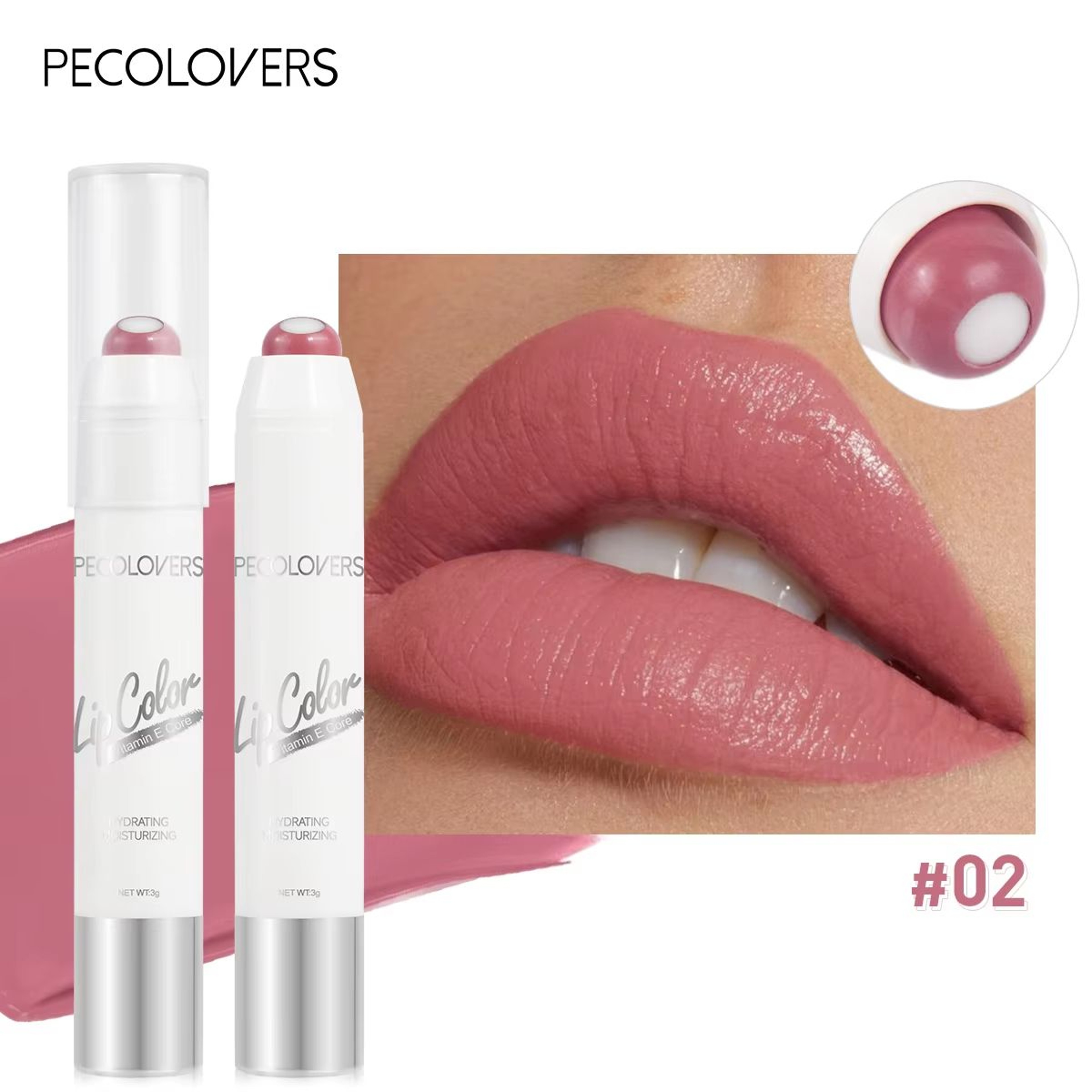 Moisturizing Rotating Lip Gloss Pen  Long Lasting Waterproof Gloss Lipstick 7