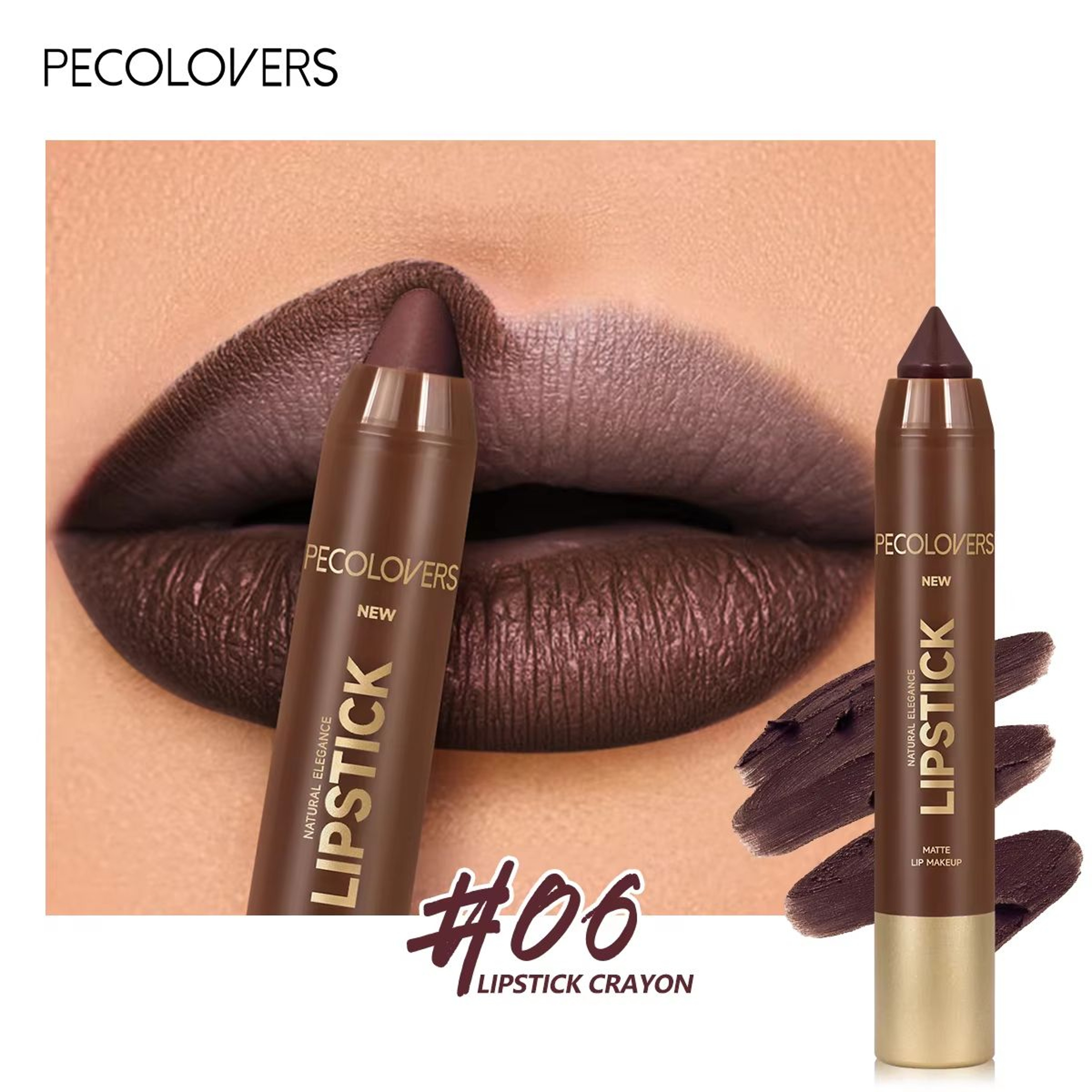 Fine Tip Matte Lip Liner Pen  Soft Mist Lip Contour Crayon 11