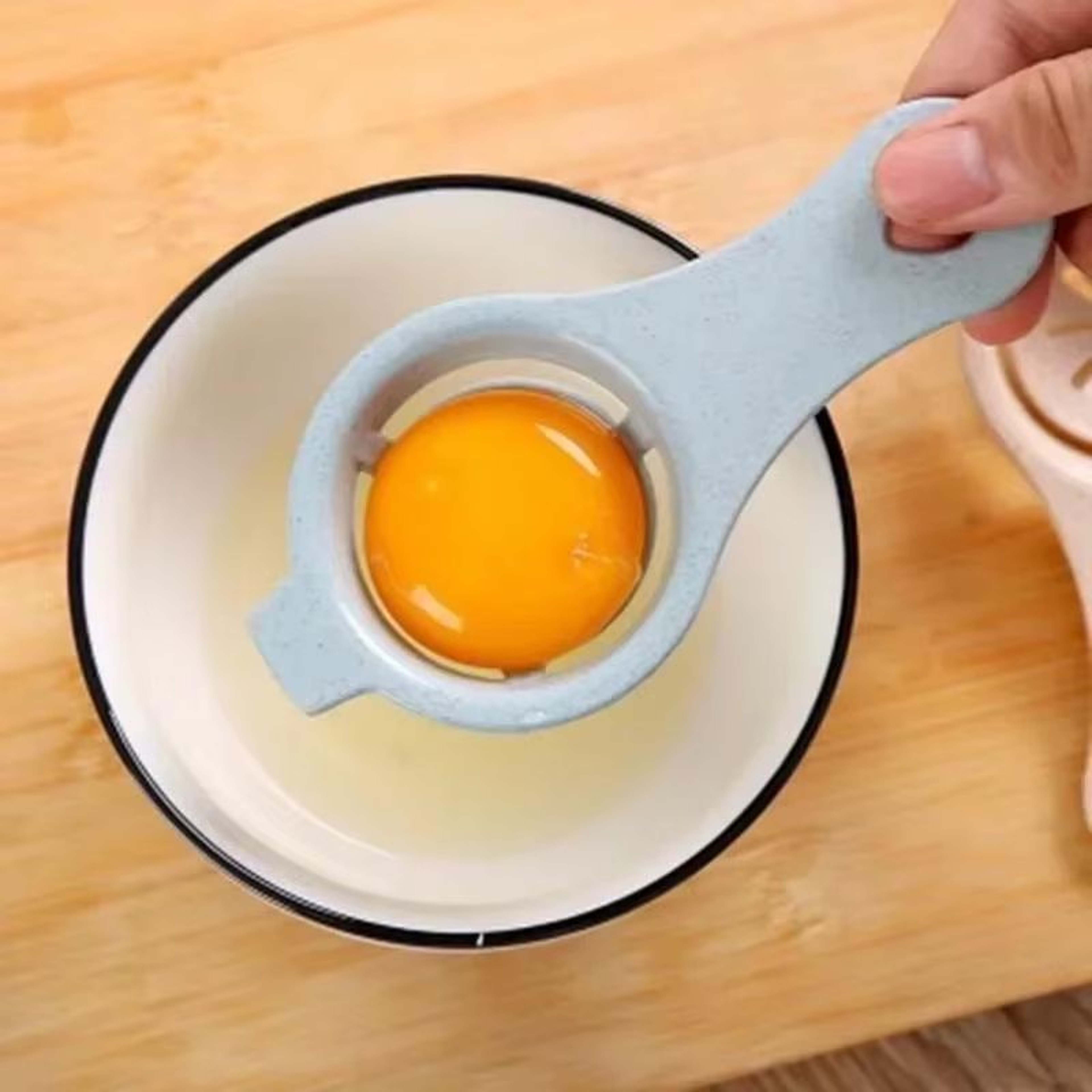 Eco Friendly Wheat Straw Egg Separator Egg Yolk Egg White Separator Tool Baking Kitchen Gadget 4