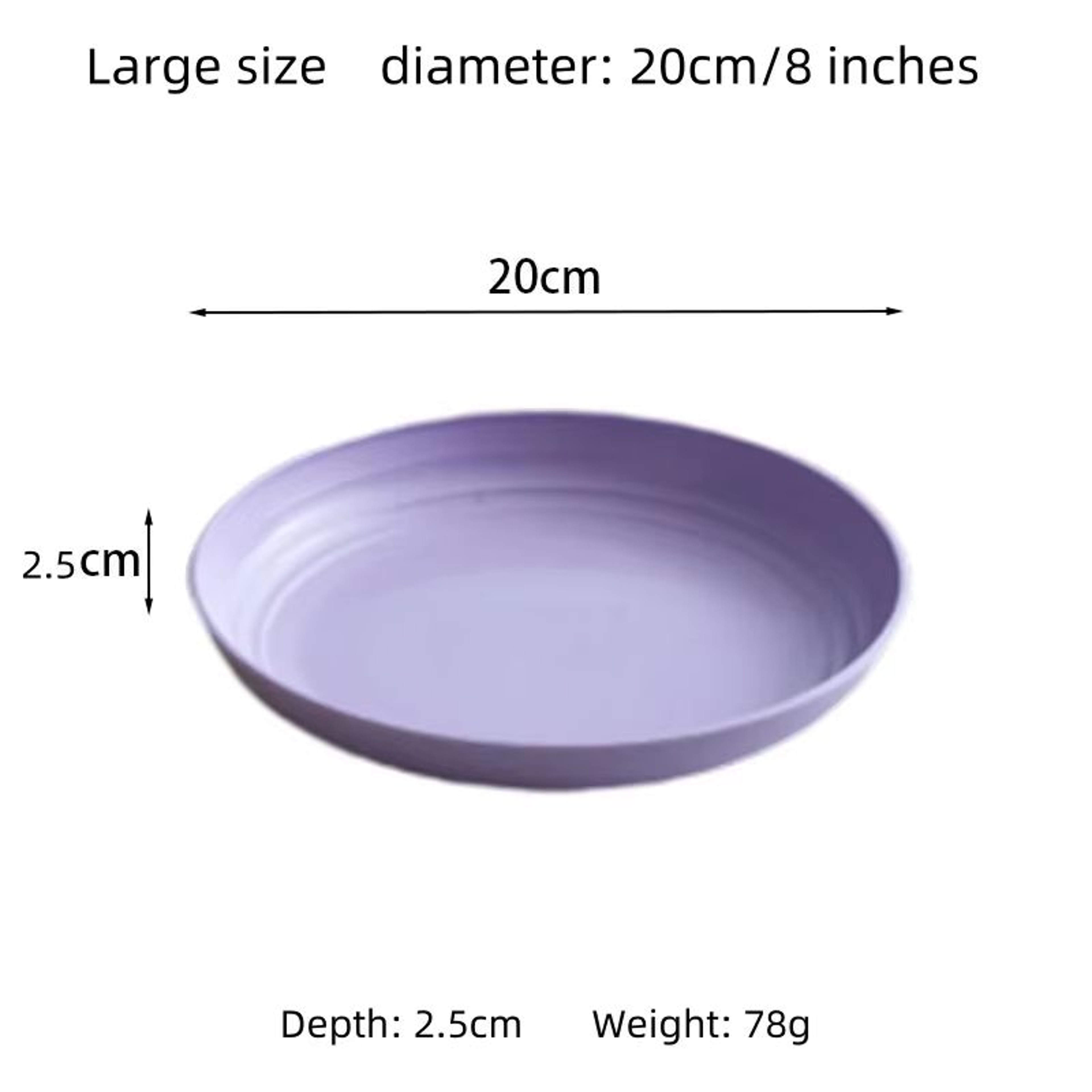 Nordic Wheat Straw Fruit And Snack Plates Set 5 PCS 5