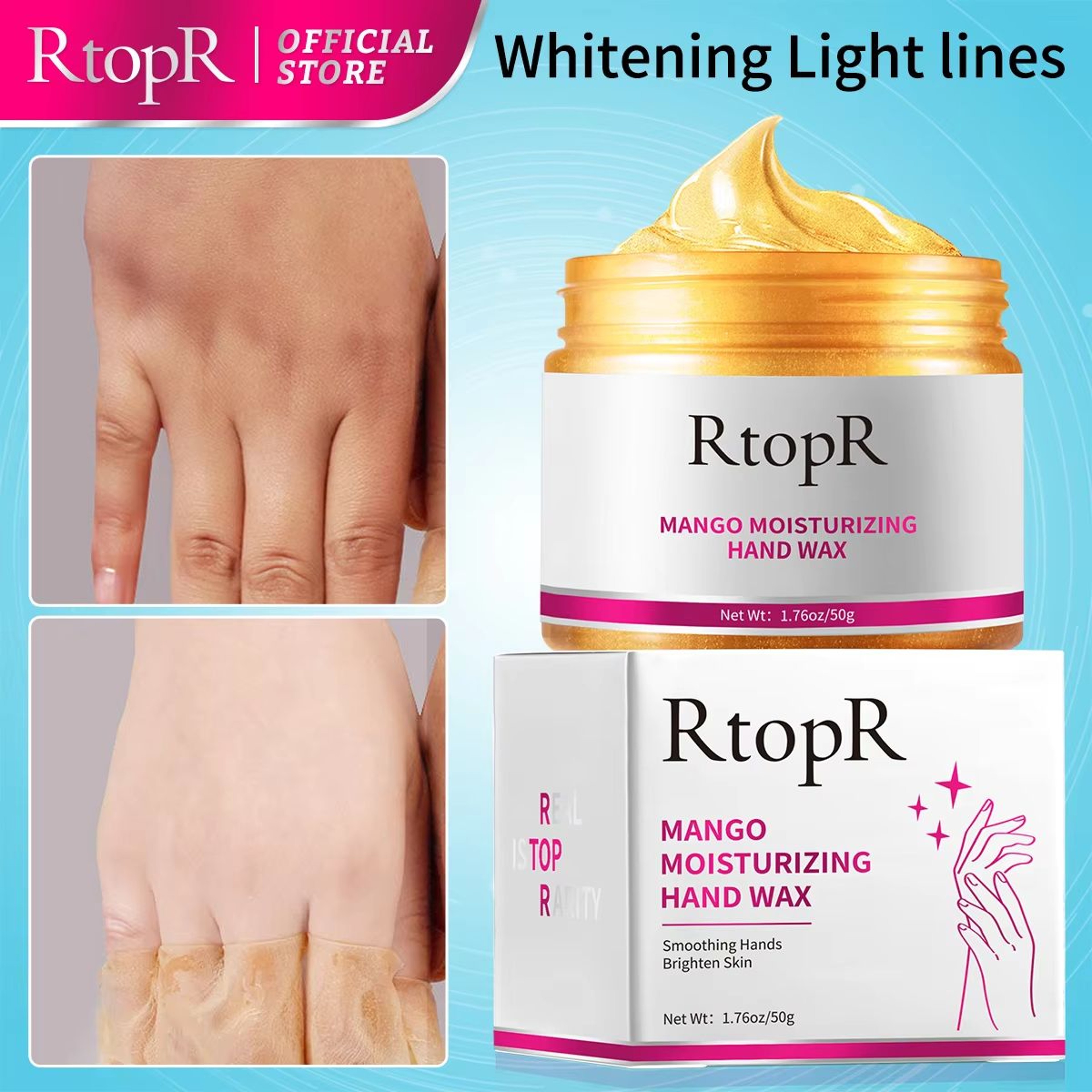 Mango Paraffin Hand Wax Mask For Deep Moisturizing And Exfoliating Care 0