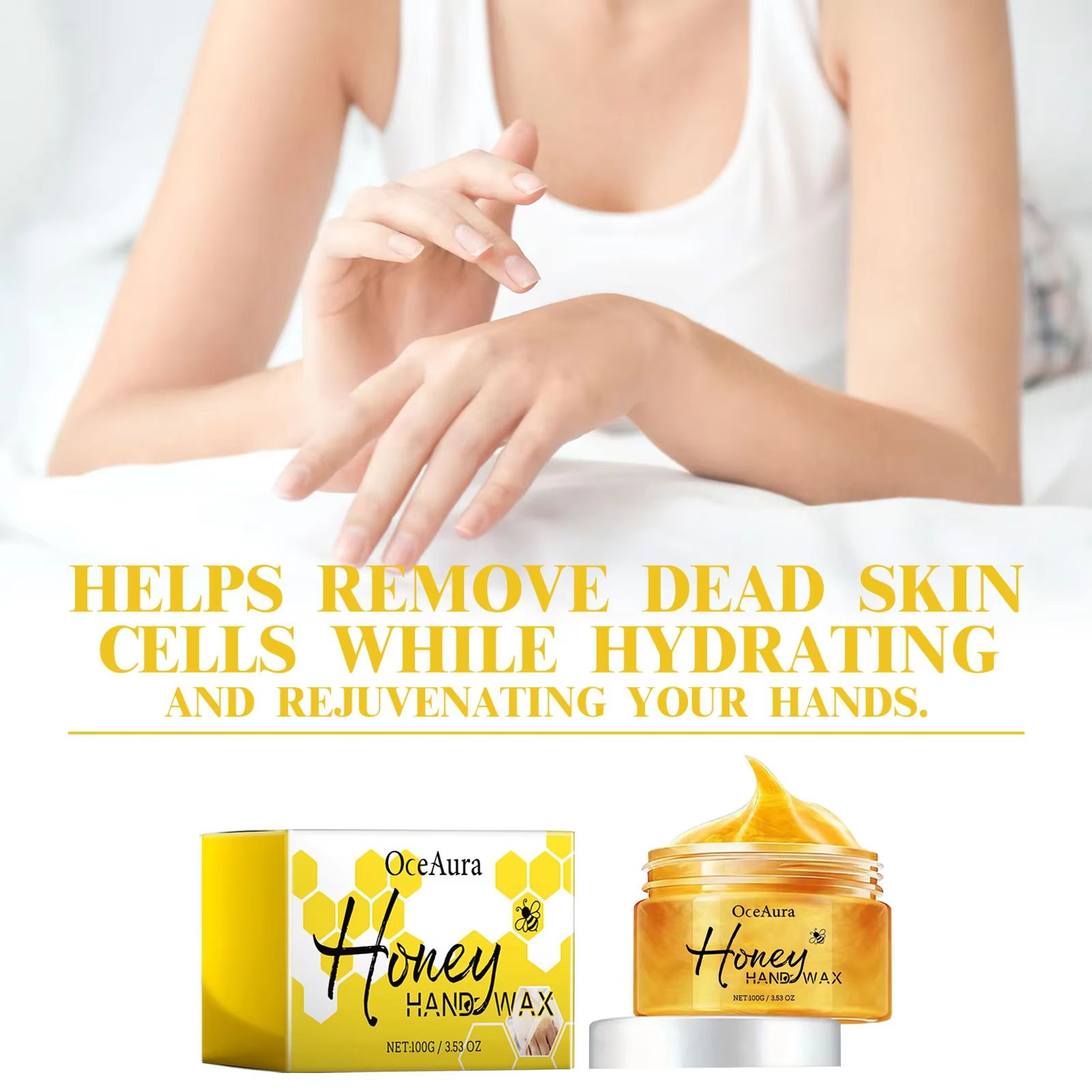 Honey Hand Wax Mask For Deep Moisture Softening Care And Smoother Looking Hands 4