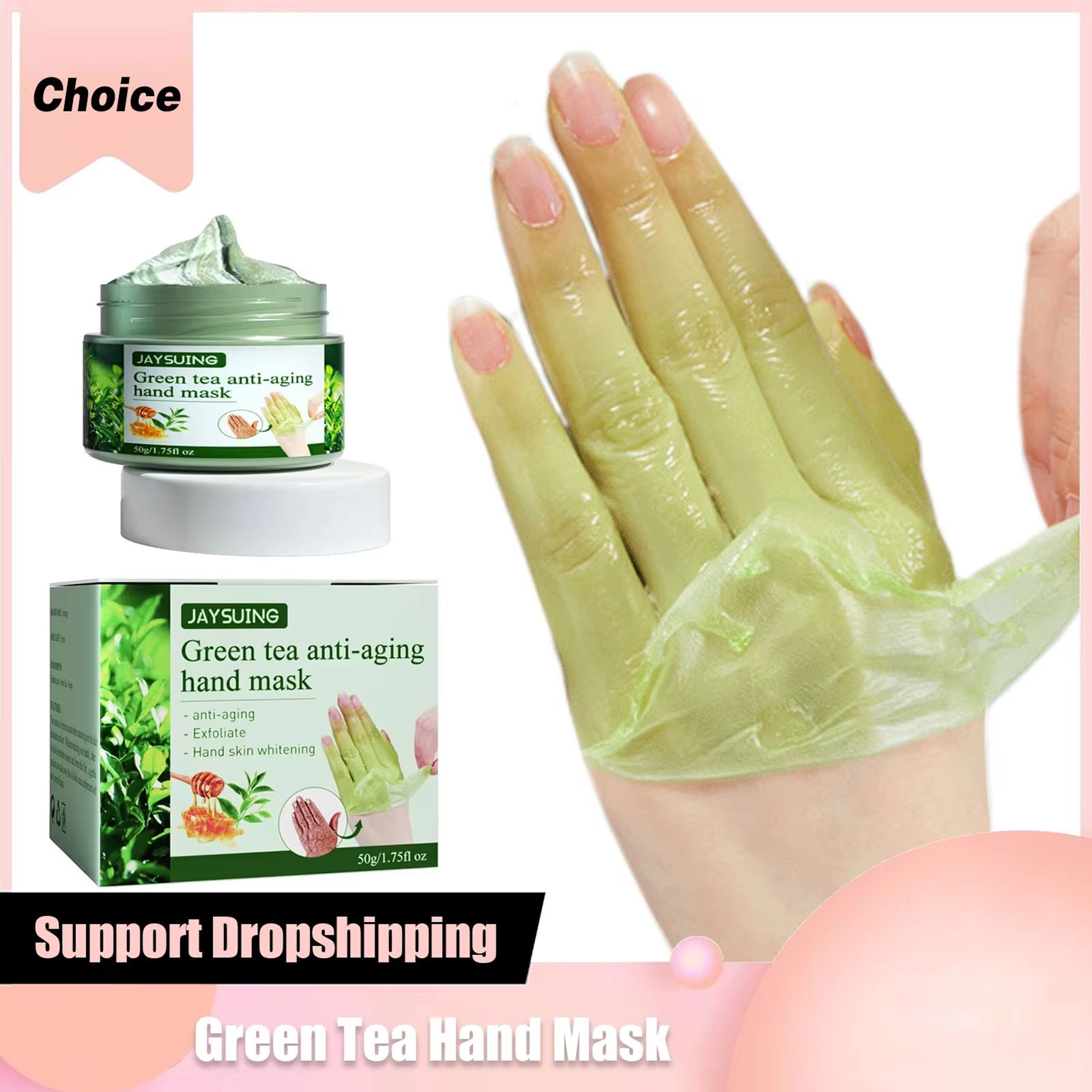 Green Tea Hand Mask For Deep Moisture Smoother Texture And Softer Looking Hands 176oz 0