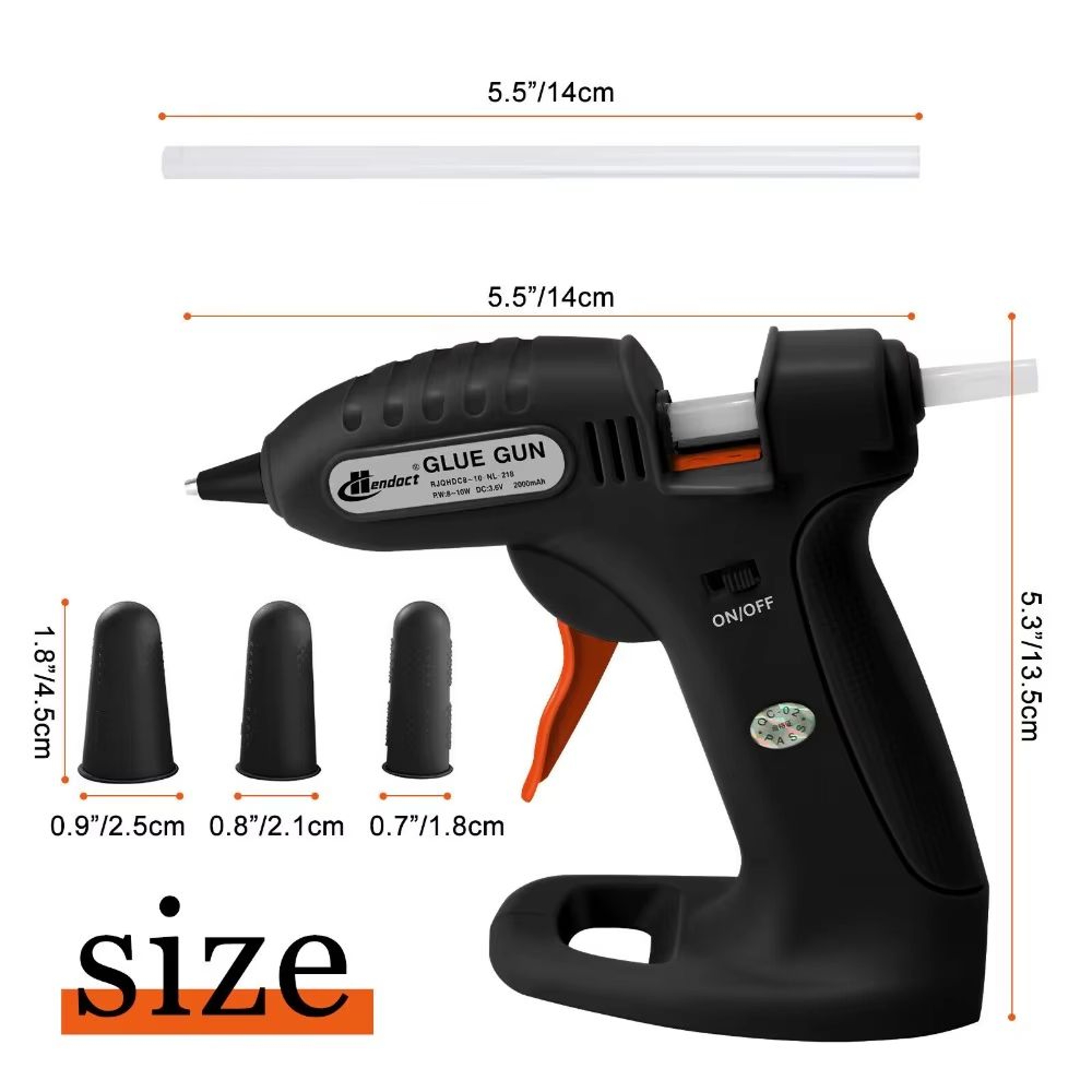 Cordless Mini Hot Melt Glue Gun Kit With 30 Glue Sticks For Crafts And DIY Repairs 5