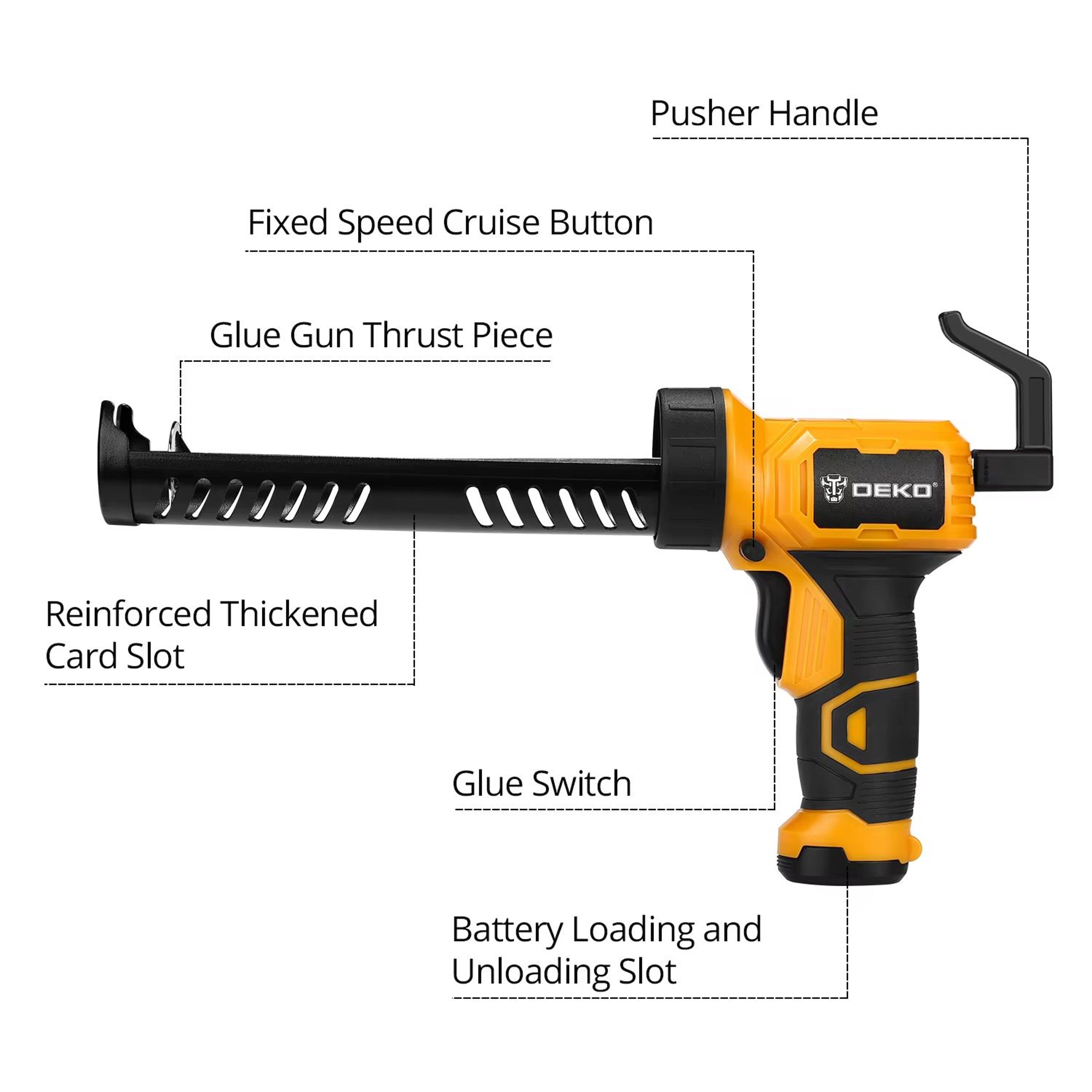 DEKO Automatic Electric Hot Melt Glue Gun For Waterproof Seams And DIY Repairs 1
