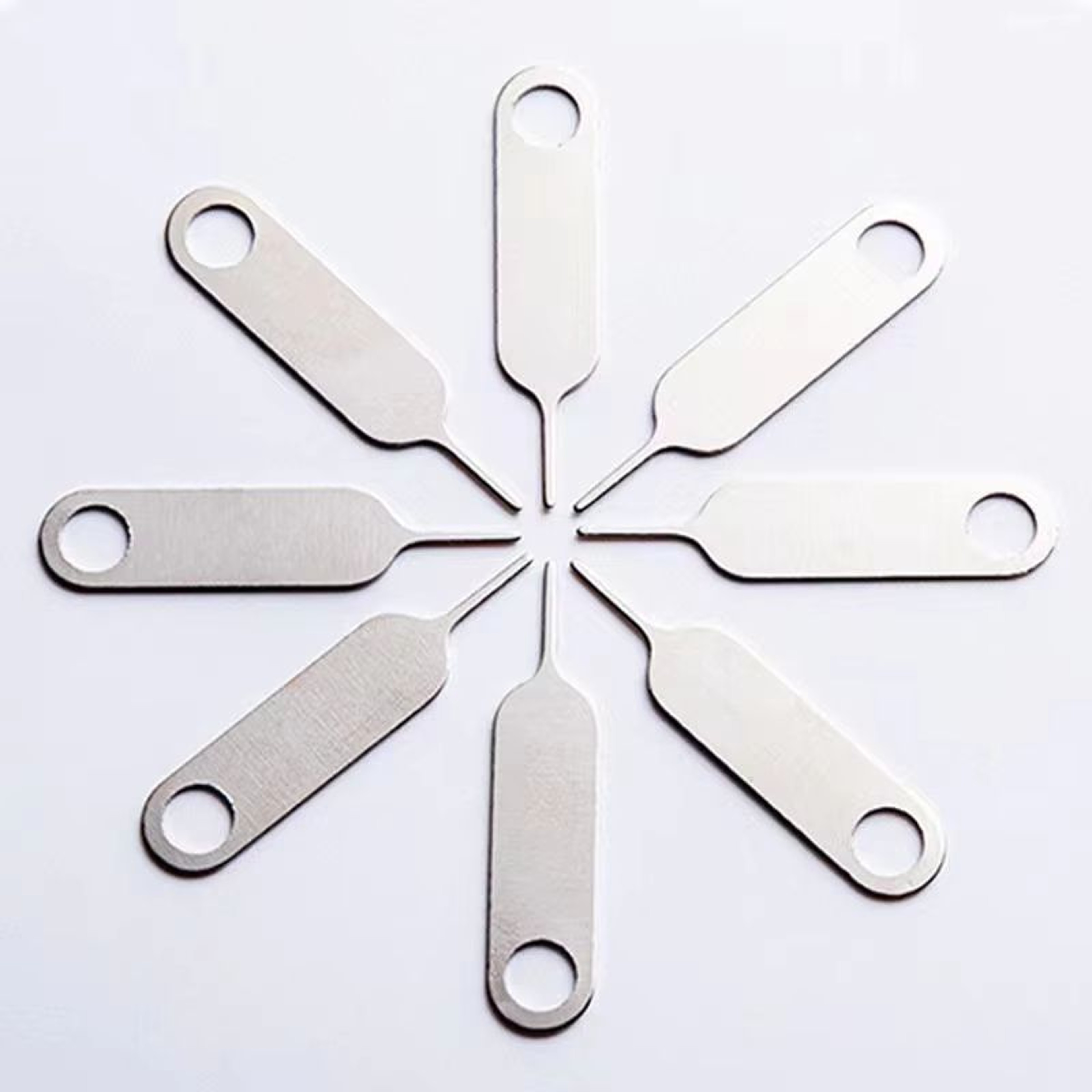 10PCS Universal SIM Card Tray Ejector Tool Set  AntiLost SIM Ejector Pin Needles For IPhone Android 0