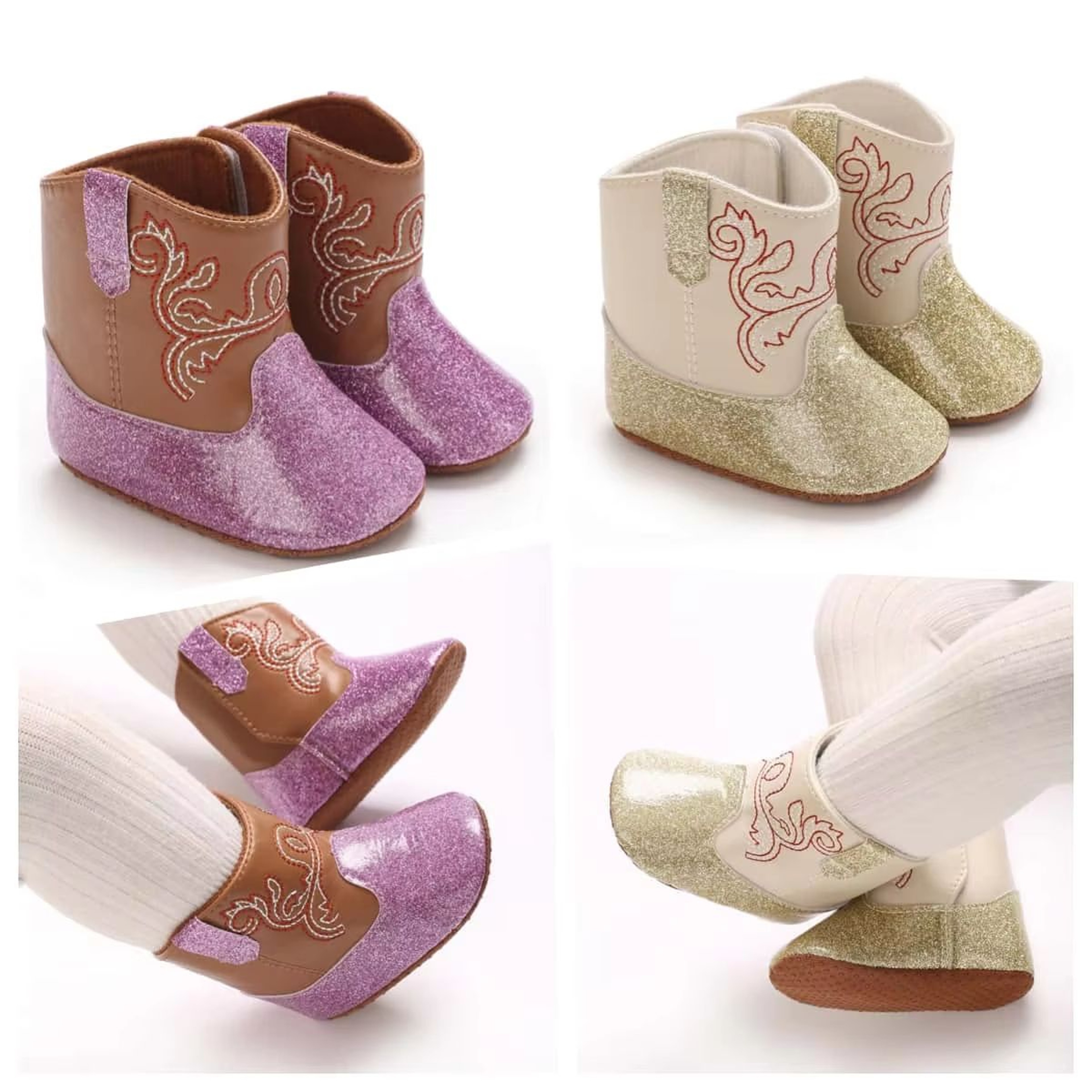 Sequined Baby Fashion Booties Soft Sole First Walker Shoes For 018 Months  Stylish Spring  Autumn I 0