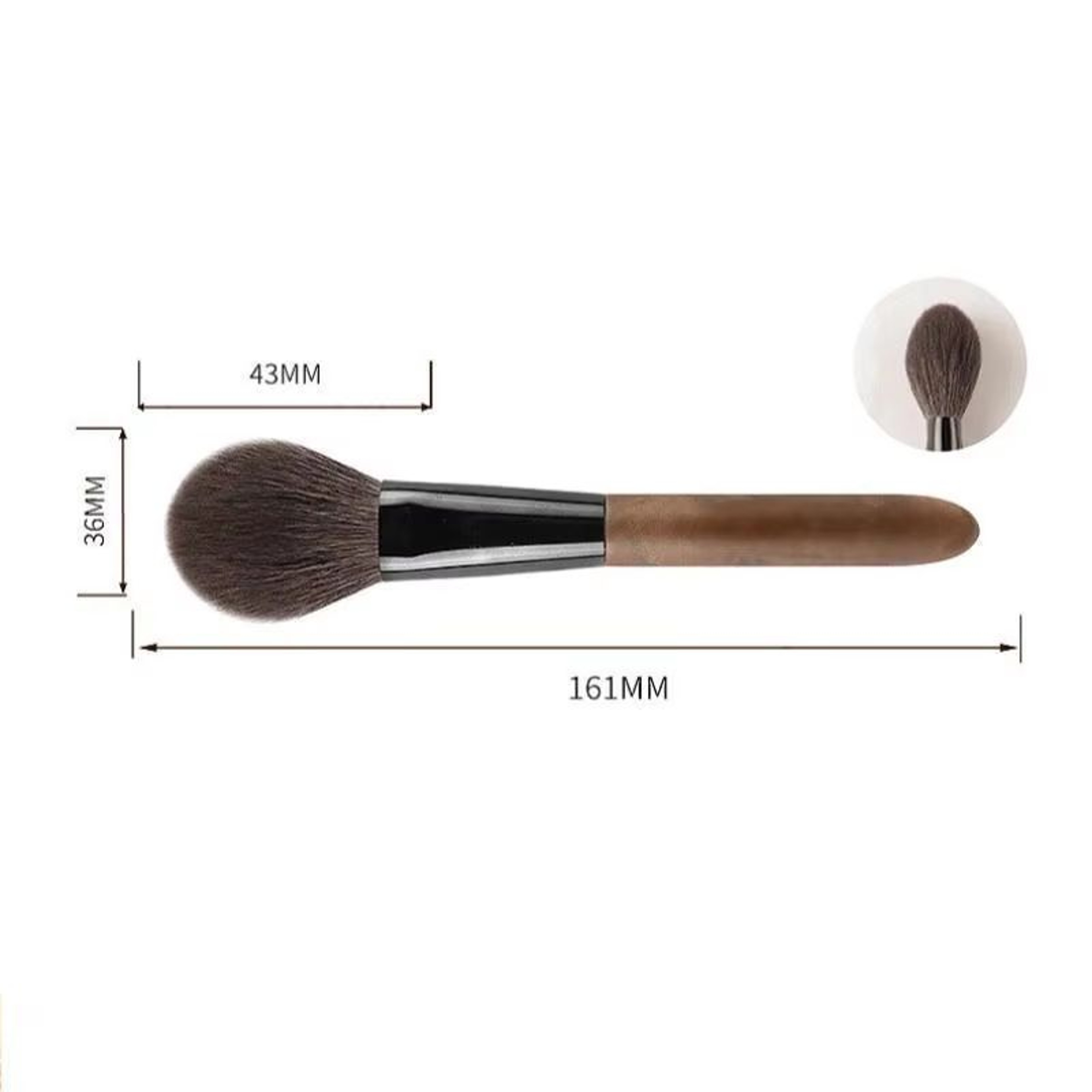 Professional Goat Hair Contour Brush Angled Face Sculpting Blending Makeup Brush For Contour Blush  5