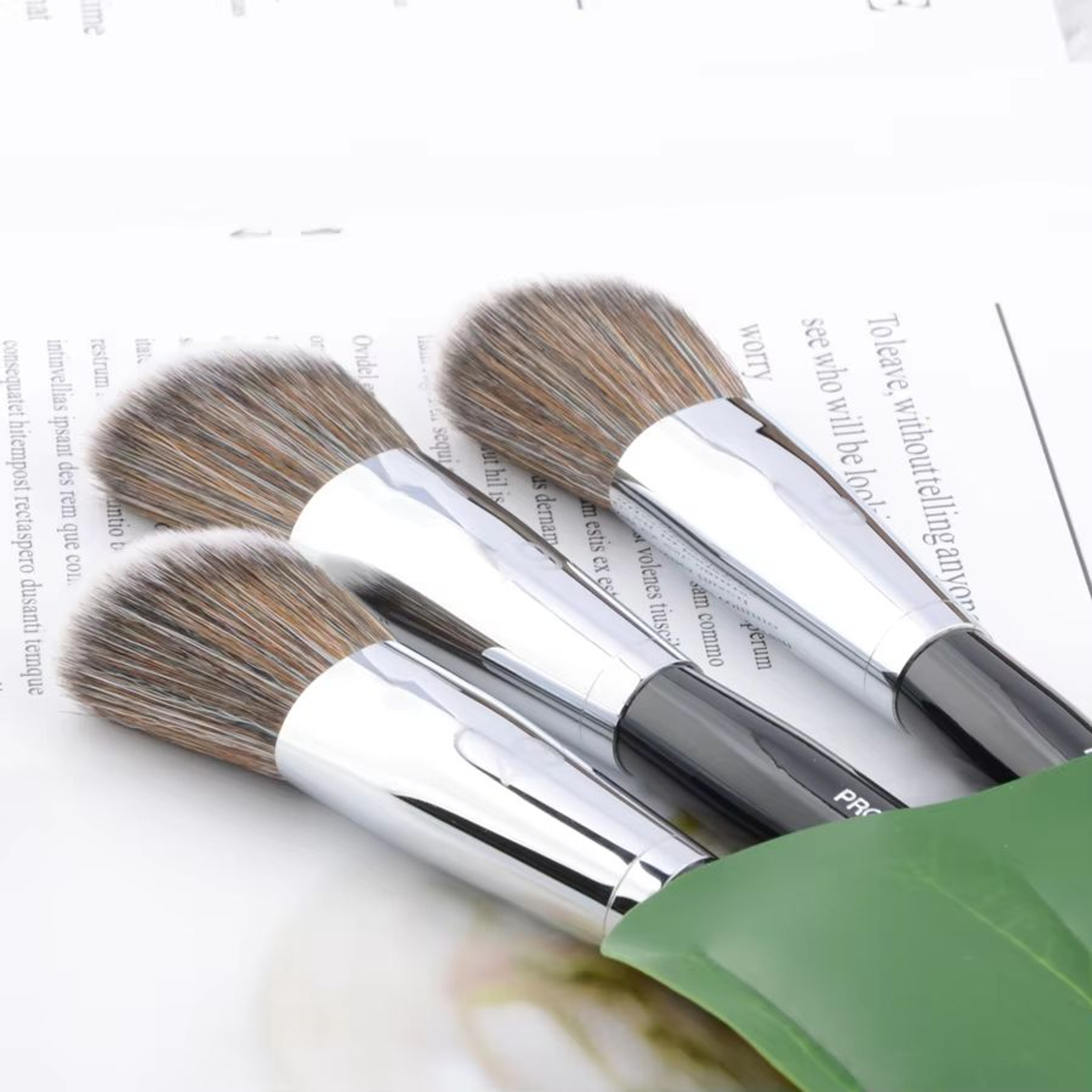 Pro Angled No49 Blush Brush With Wood Handle  Precision Angled Makeup Brush For Powder Contour  Ble 3