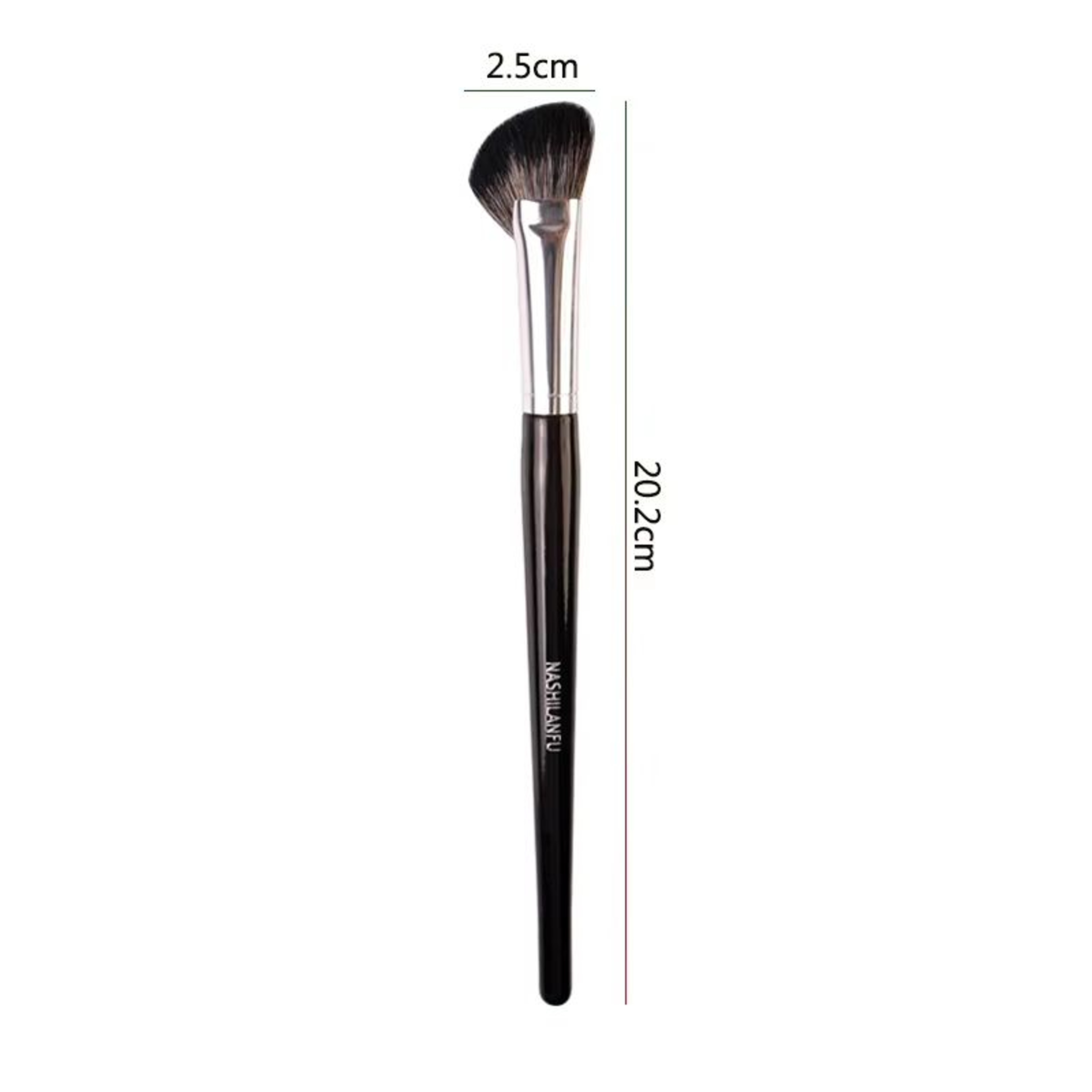 Black Sculpting Contour Brush  Large Angled Bronzer Brush For Blush Powder  Face Sculpting 8