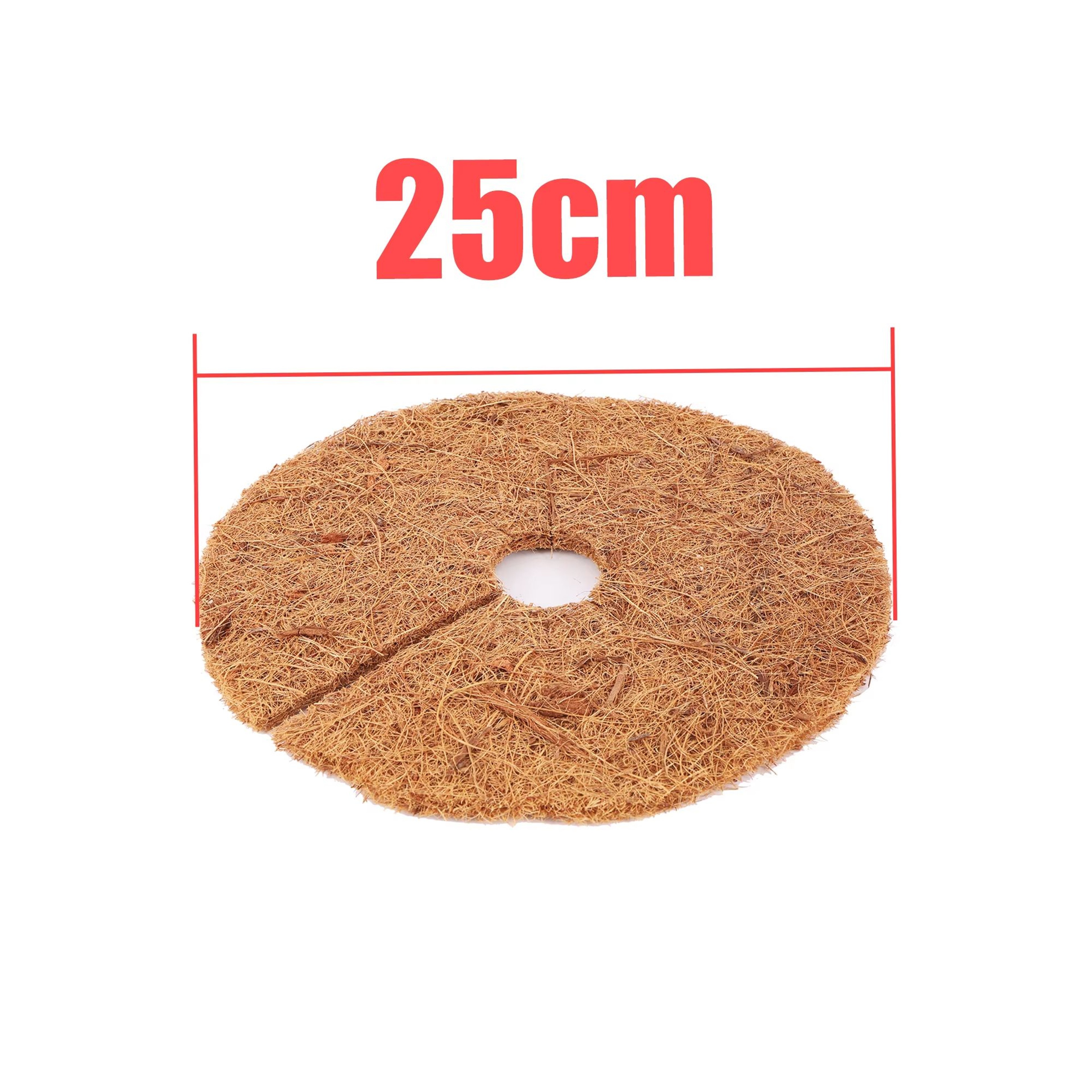 Natural Coconut Fiber Tree Mulch Mat  Round Coconut Coir Plant Protector Disc For Weed Control  Soi 7