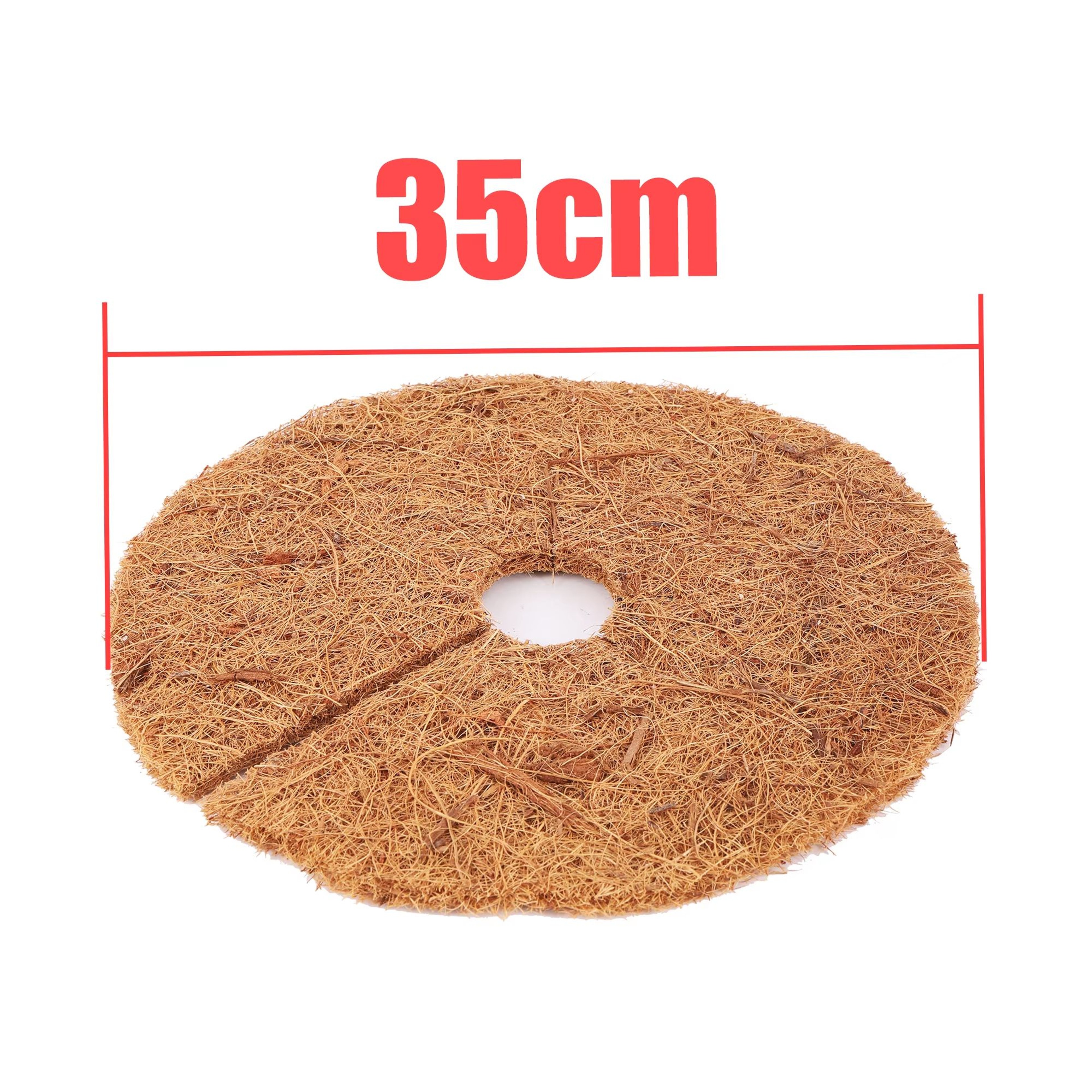 Natural Coconut Fiber Tree Mulch Mat  Round Coconut Coir Plant Protector Disc For Weed Control  Soi 8