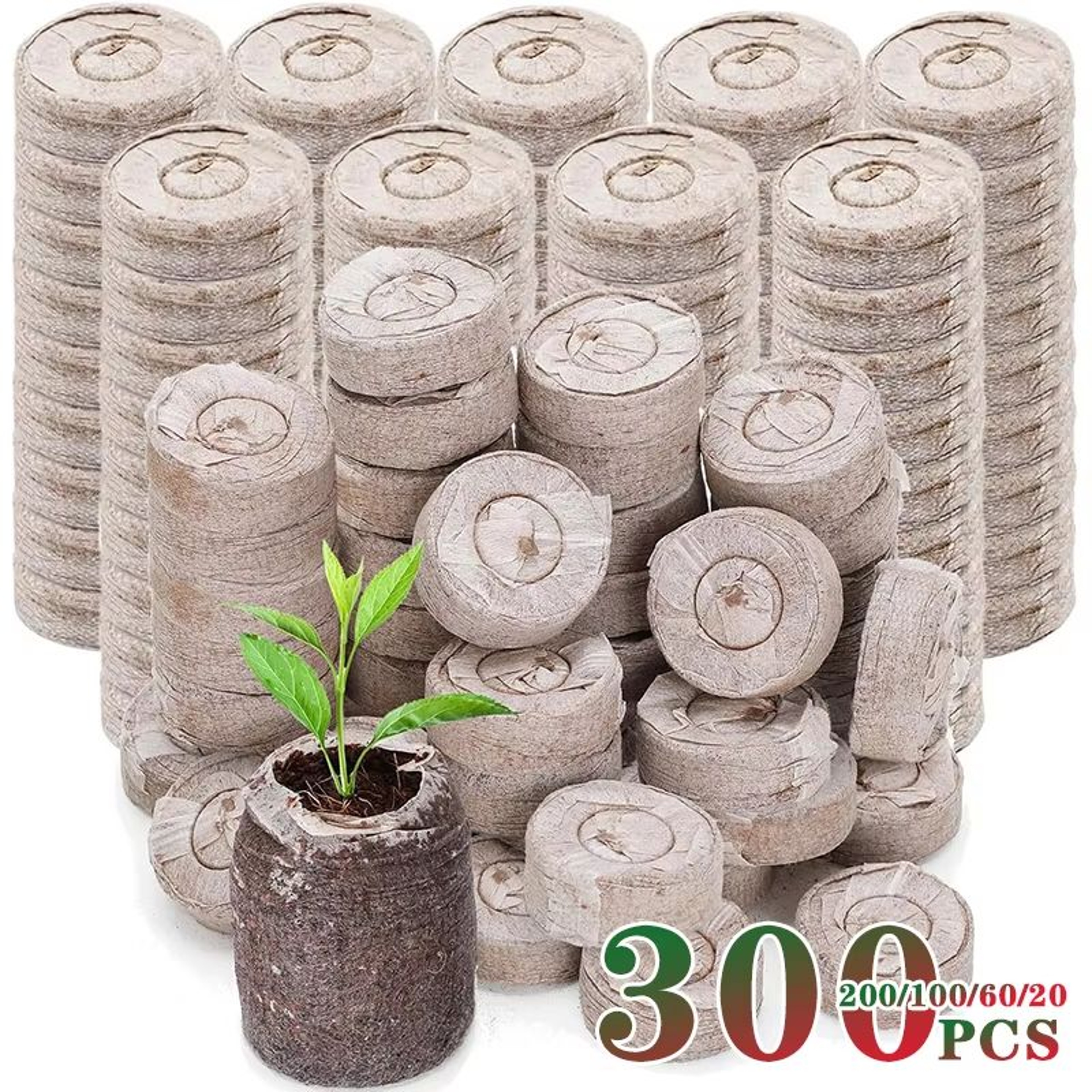 Organic Coco Coir Seed Starter Blocks  Compressed Coconut Coir Soil Pods For Vegetable Flower  Herb 0