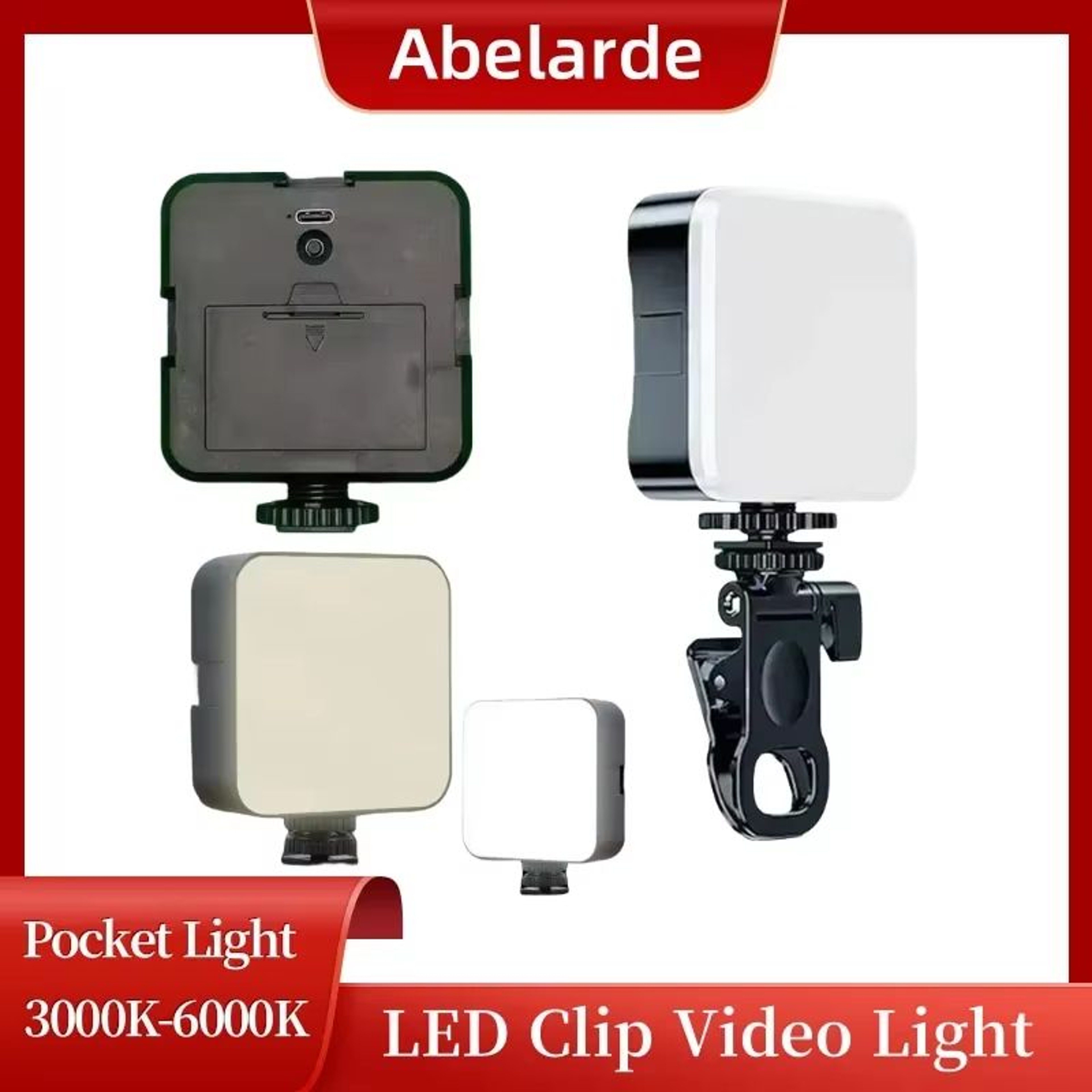 Portable Mini Selfie Fill Light Clip On LED Phone Camera Light With USB Charging And Adjustable Bri 0