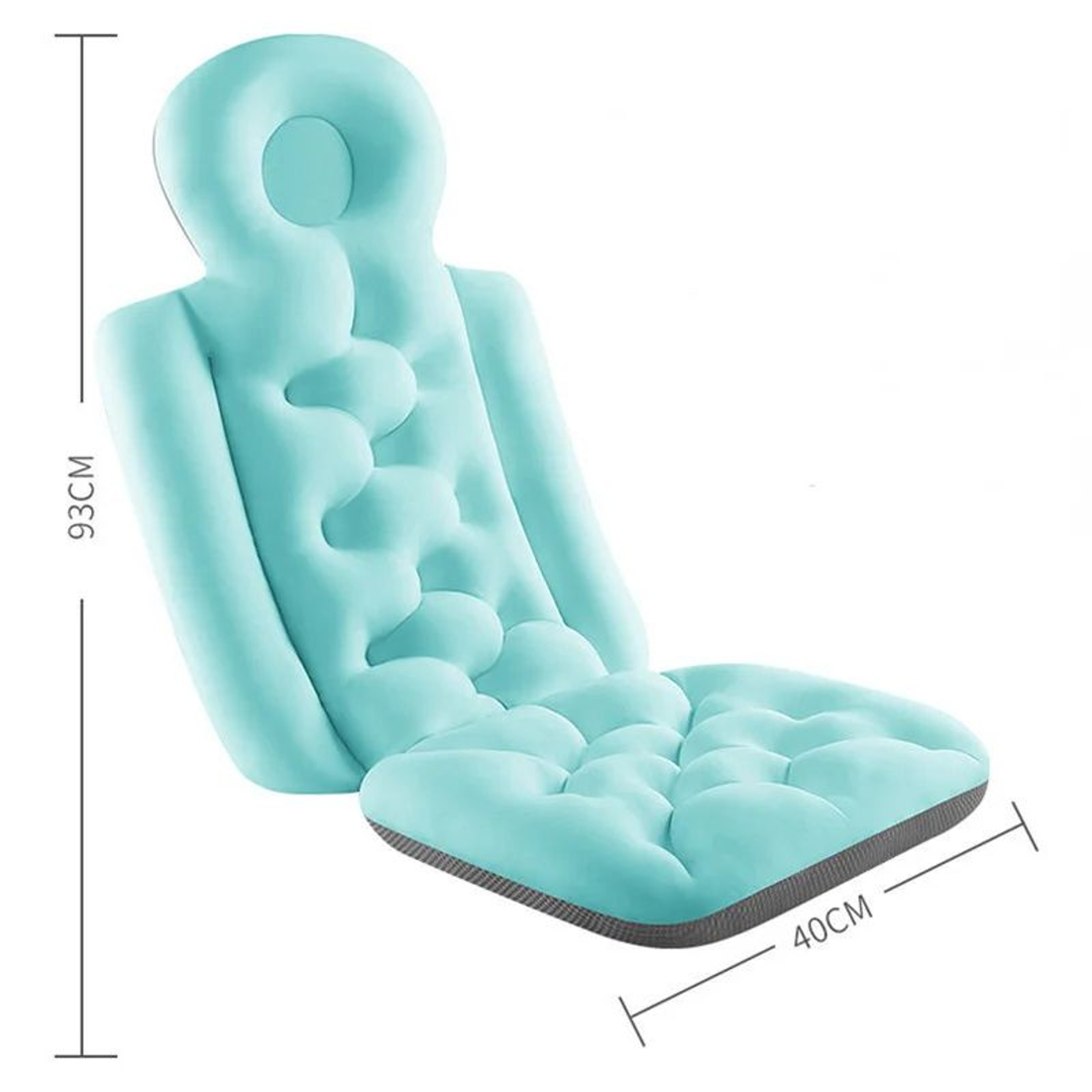 Luxury Full Body Bath Pillow Ergonomic Spa Bathtub Cushion With Neck And Back Support 3