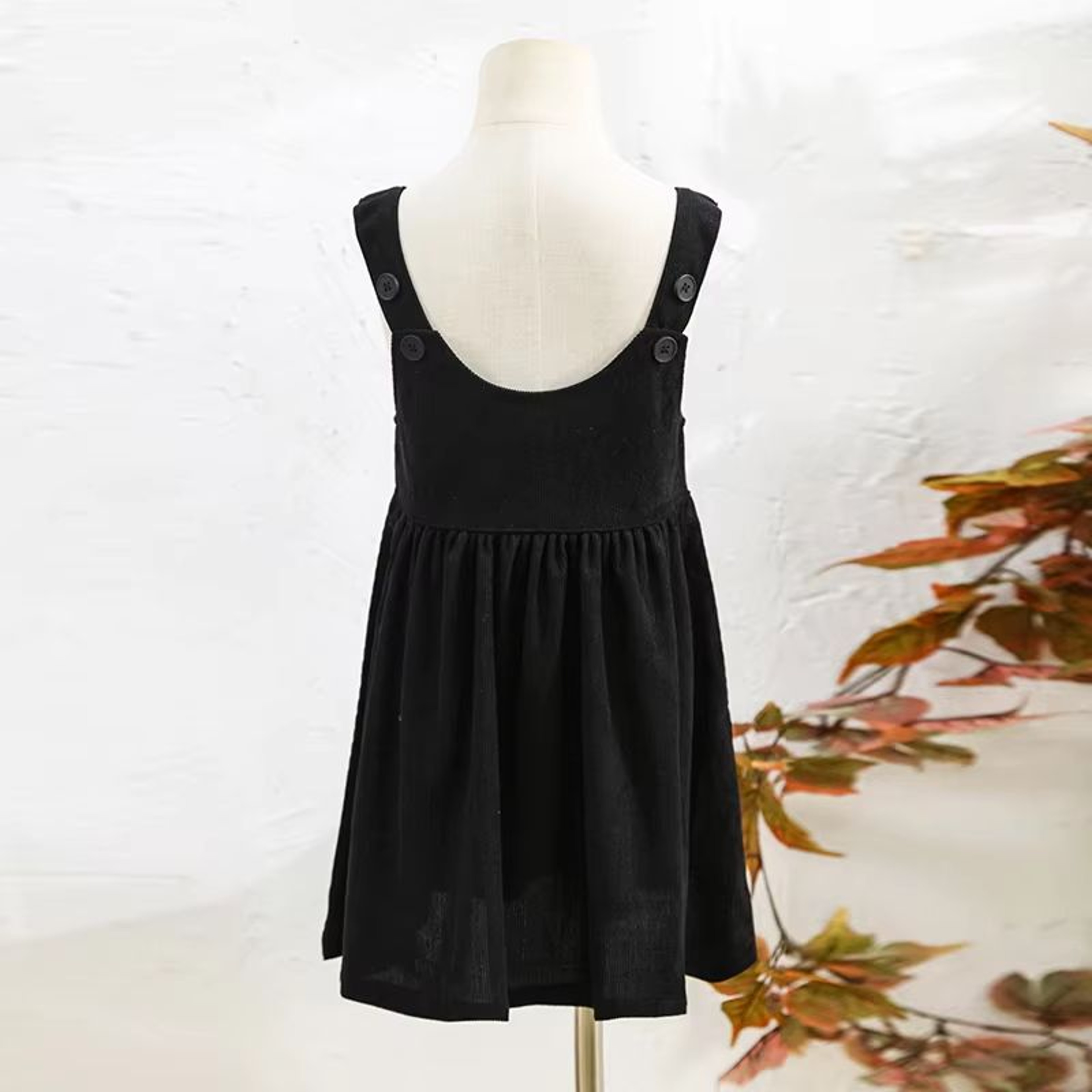 Retro Girls Corduroy Dress Adjustable Strap Toddler Pinafore Dress Sleeveless Casual Kids Corduroy  6