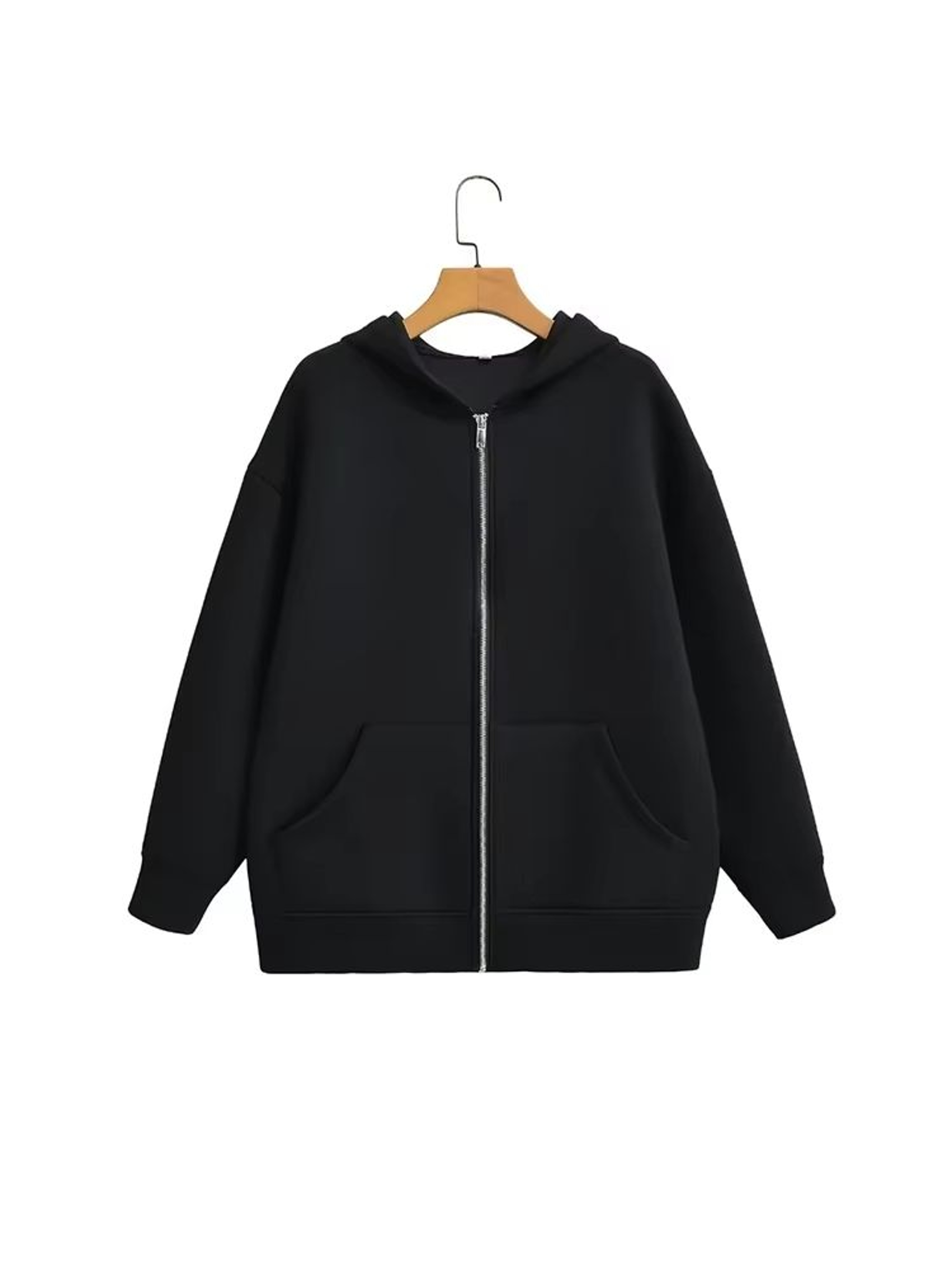 Womens Oversized Zip Hoodie Casual Hooded Sweatshirt Jacket Loose Streetwear Sports Top 6