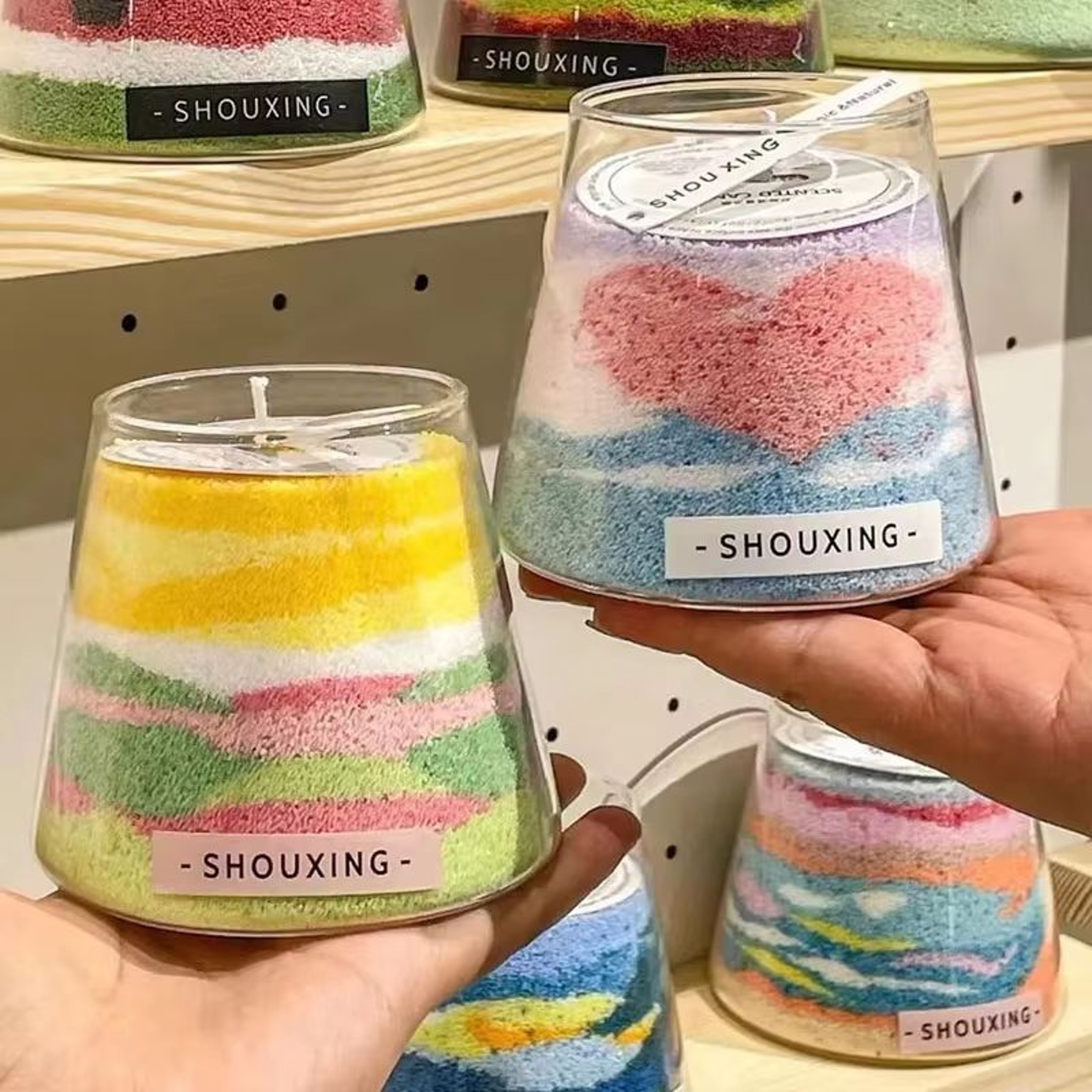 Color Sand Wax For Candle Making Aromatherapy DIY Candle Sand Painting Wax Powder 0