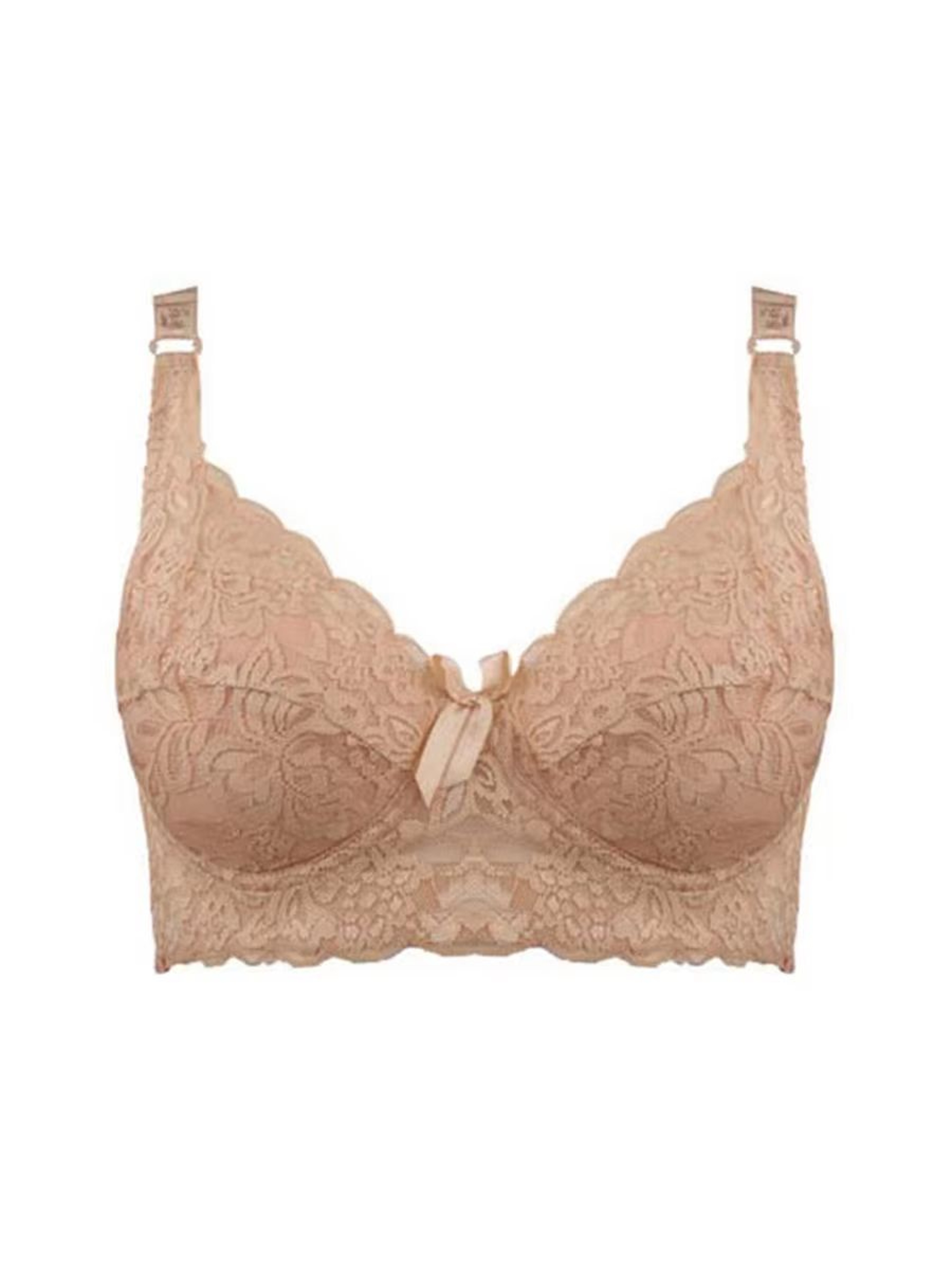 Plus Size Wireless Lace Bra Full Coverage Thin Cup Adjustable Bra Soft Comfort Bra For B C D Cups 10