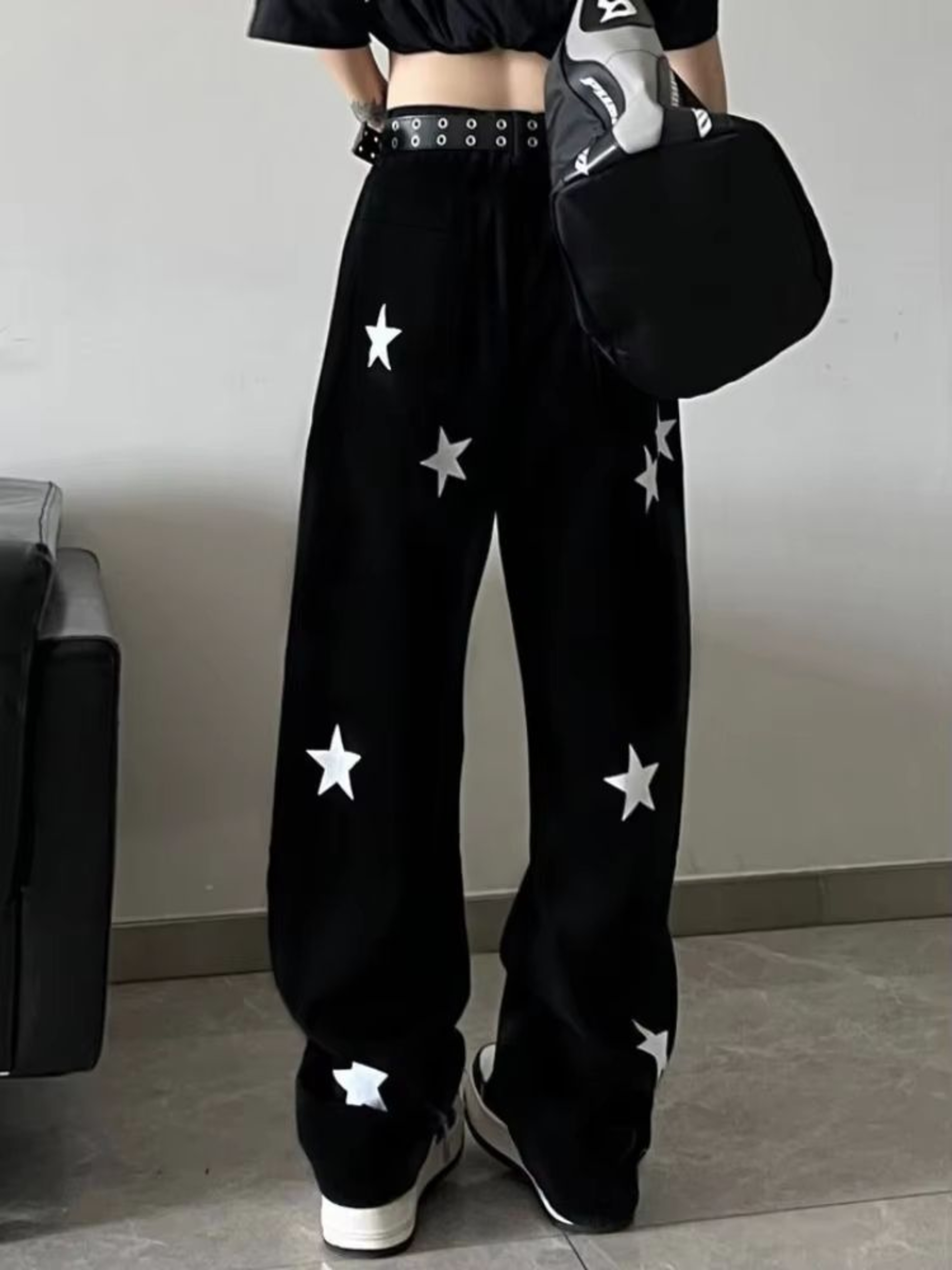 Y2K Wide Leg Baggy Jeans Women High Waisted Harajuku Streetwear Jeans Vintage Y2K Baggy Jeans 5