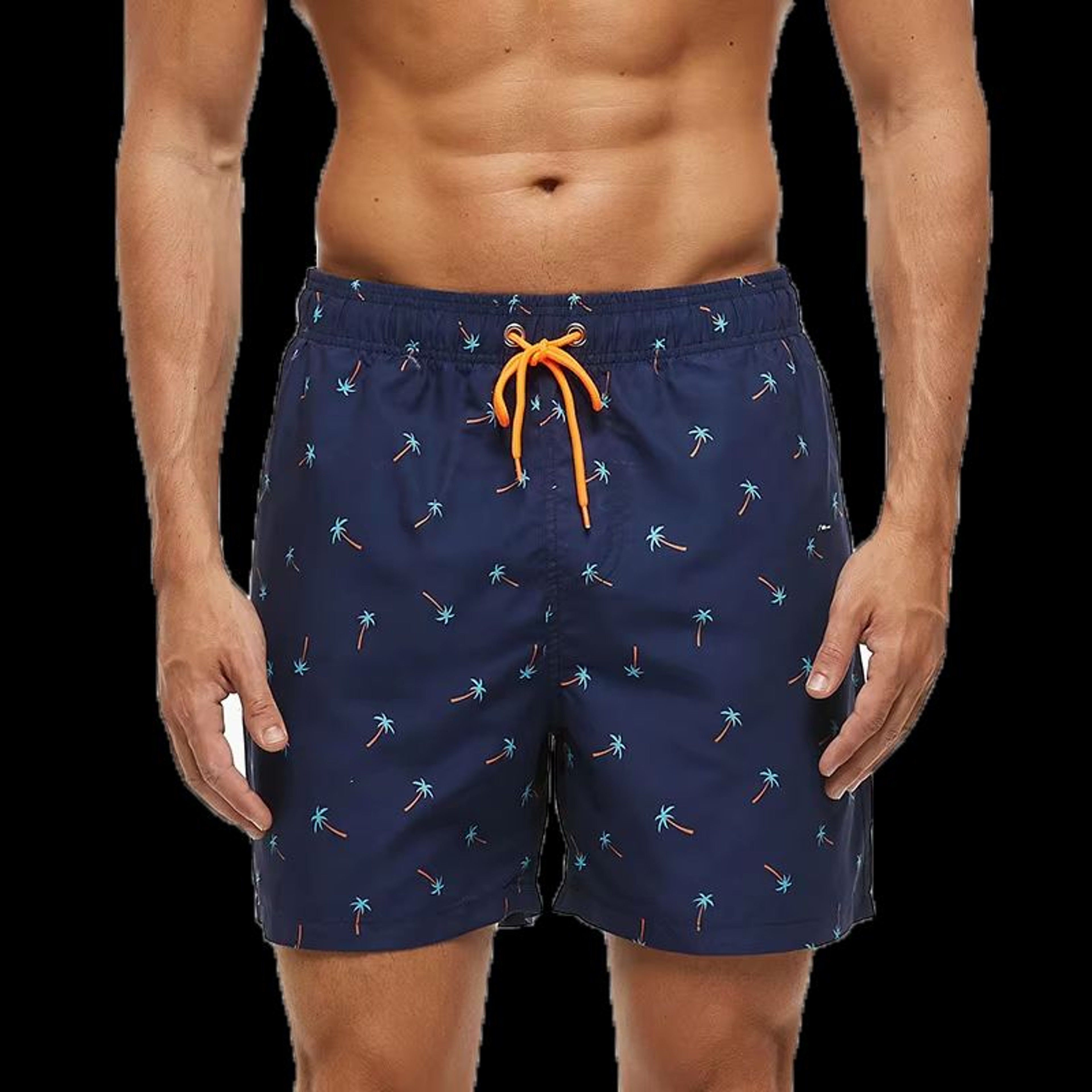 DATIFER Mens Beach Print Swim Shorts  Quick Dry Surf Swim Trunks With Pockets 16