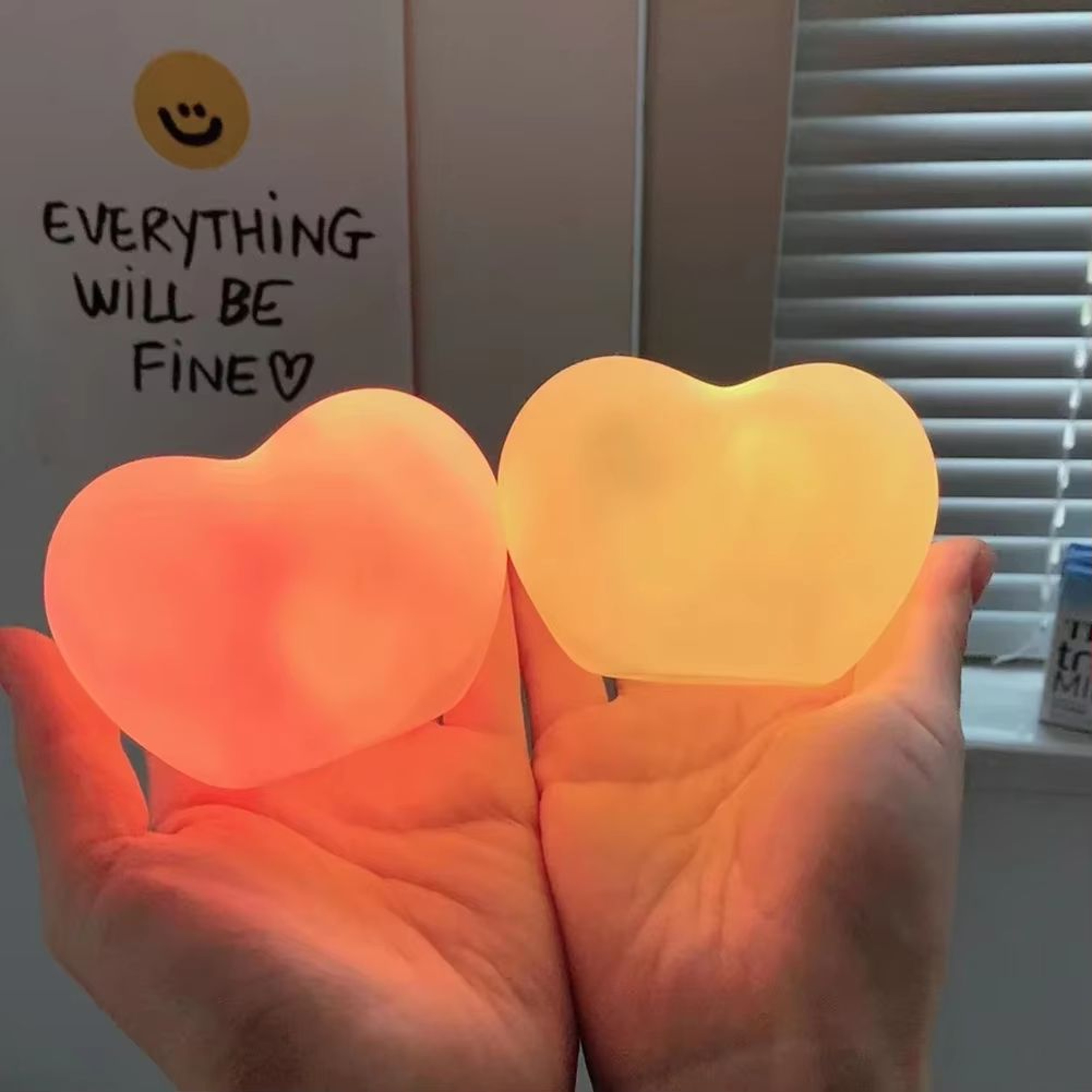 3D Love Heart Night Light Lamp Battery Powered Romantic LED Decor 5
