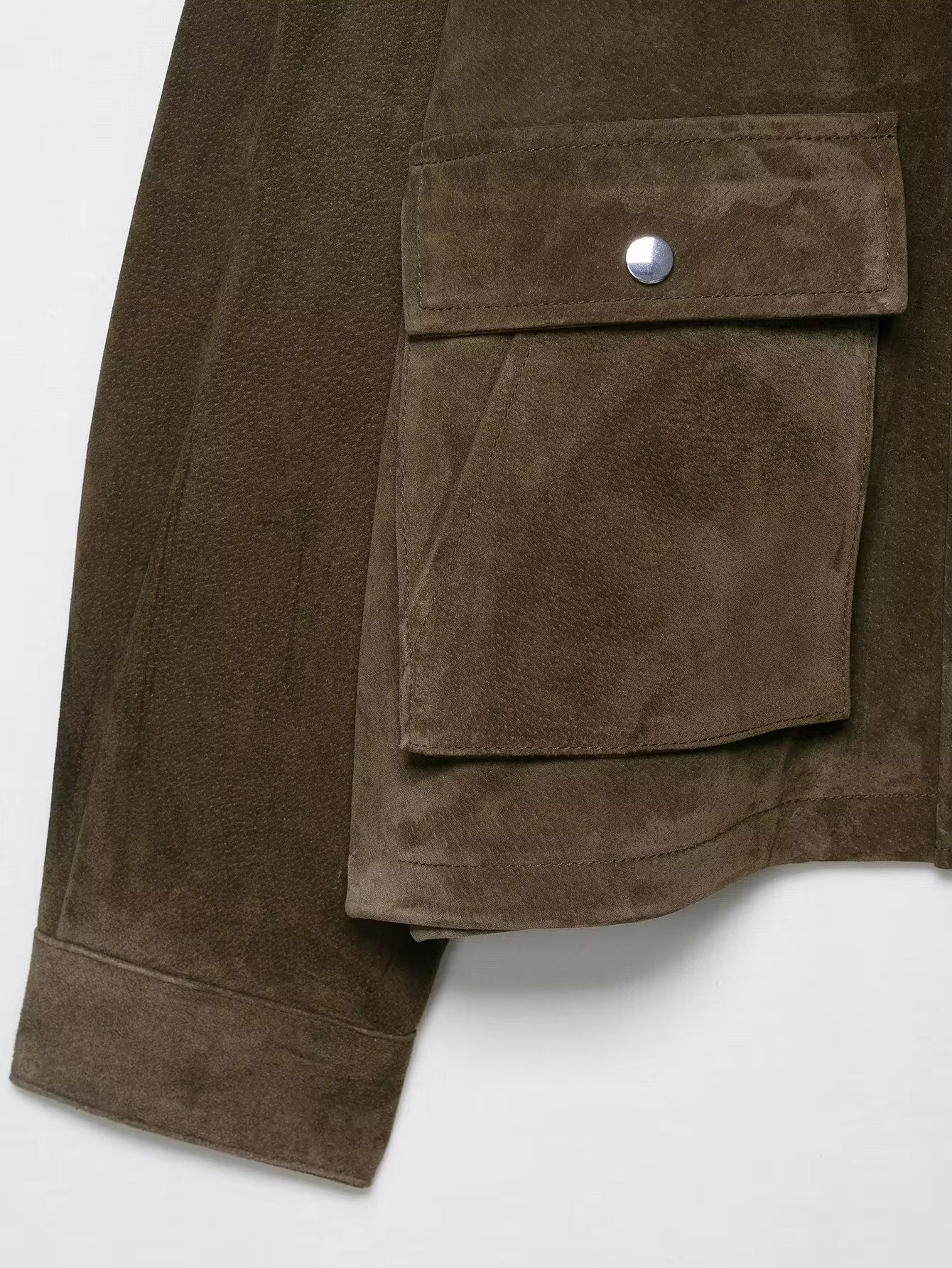 Womens Genuine Leather Pilot Jacket Vintage European Style Autumn Coat 5
