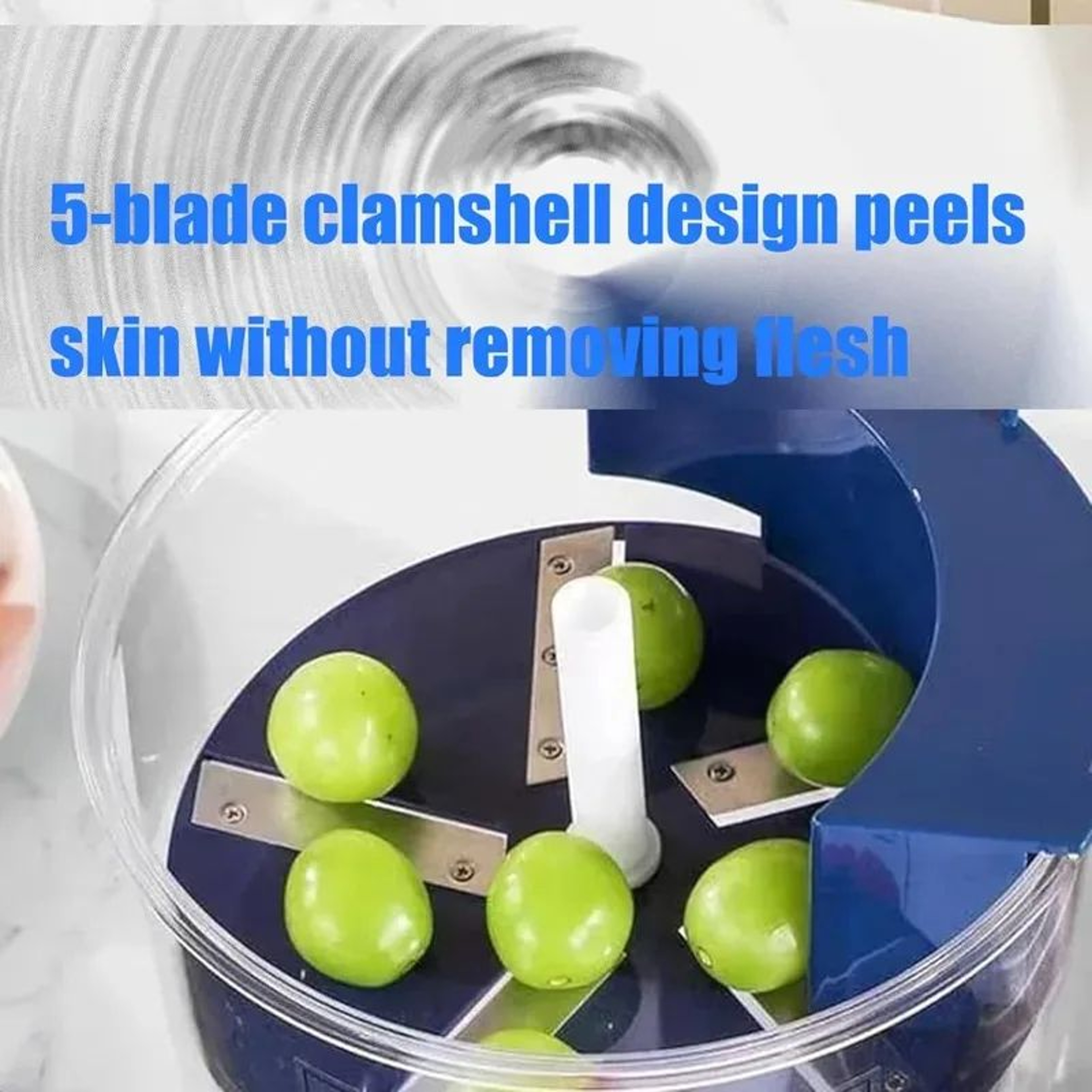 Automatic Electric Grape And Garlic Peeler Rechargeable Smart Fruit Peeling Machine 4