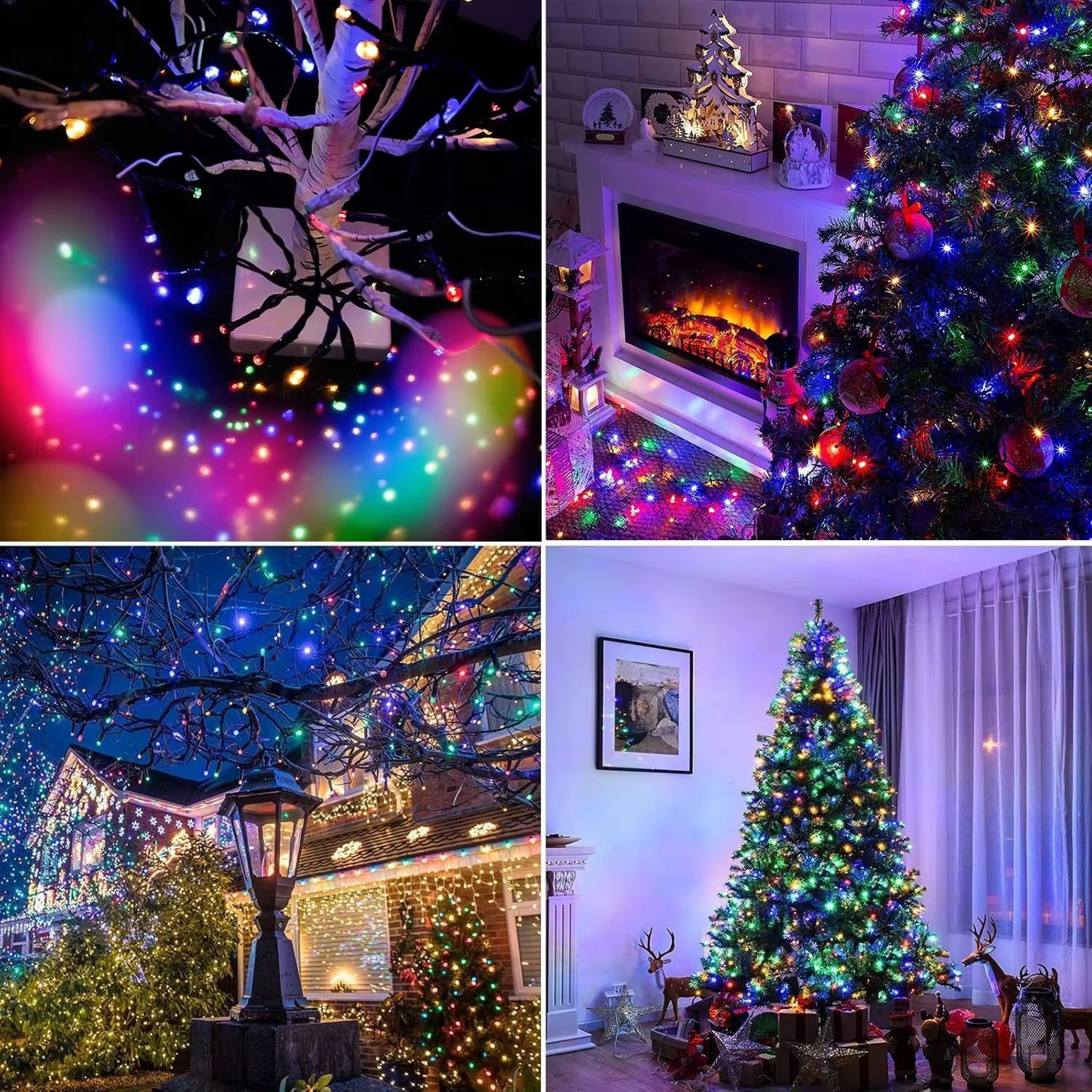 Solar Powered Waterproof LED String Lights For Outdoor Christmas Party And Garden Decor 4